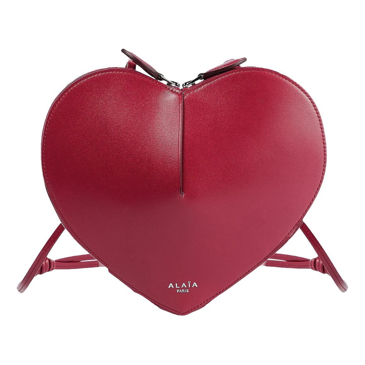 Alaia Le Coeur leather crossbody bag