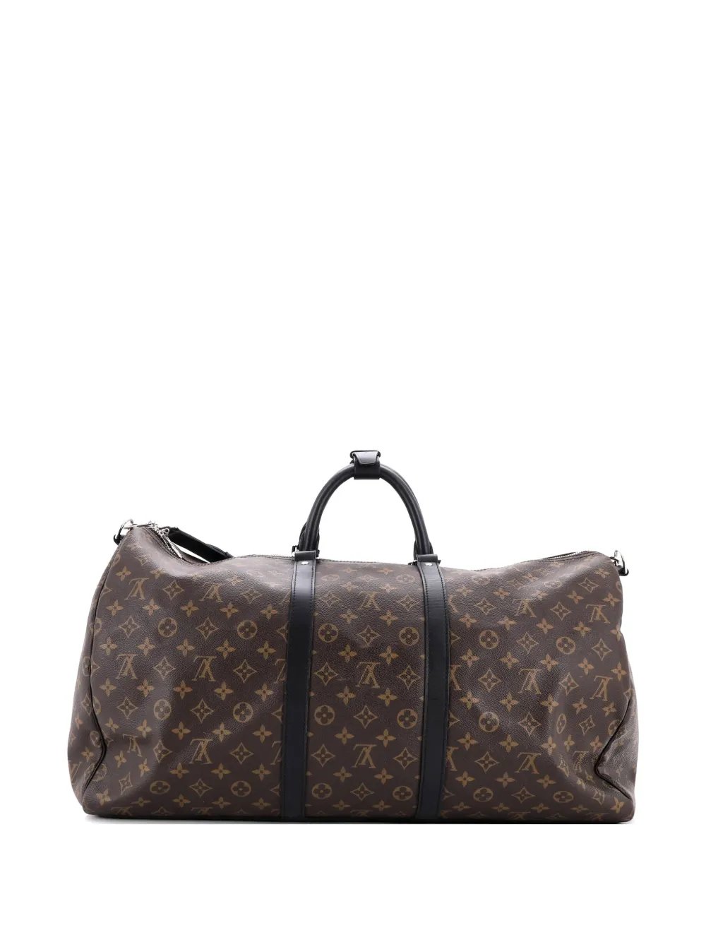 Keepall Bandouliere Bag Macassar Monogram Canvas 55 travel bag