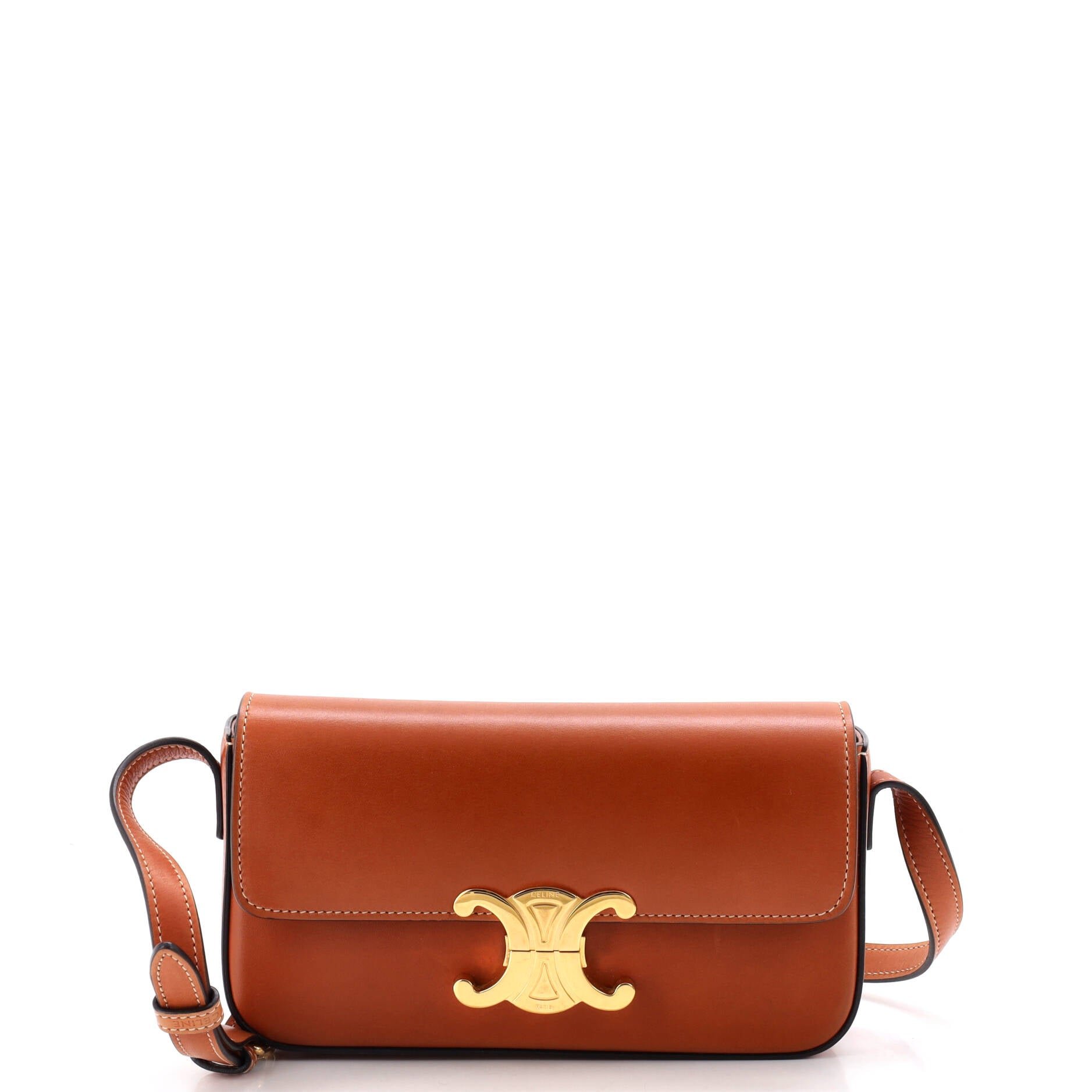 Triomphe East-West Shoulder Bag Smooth Calfskin