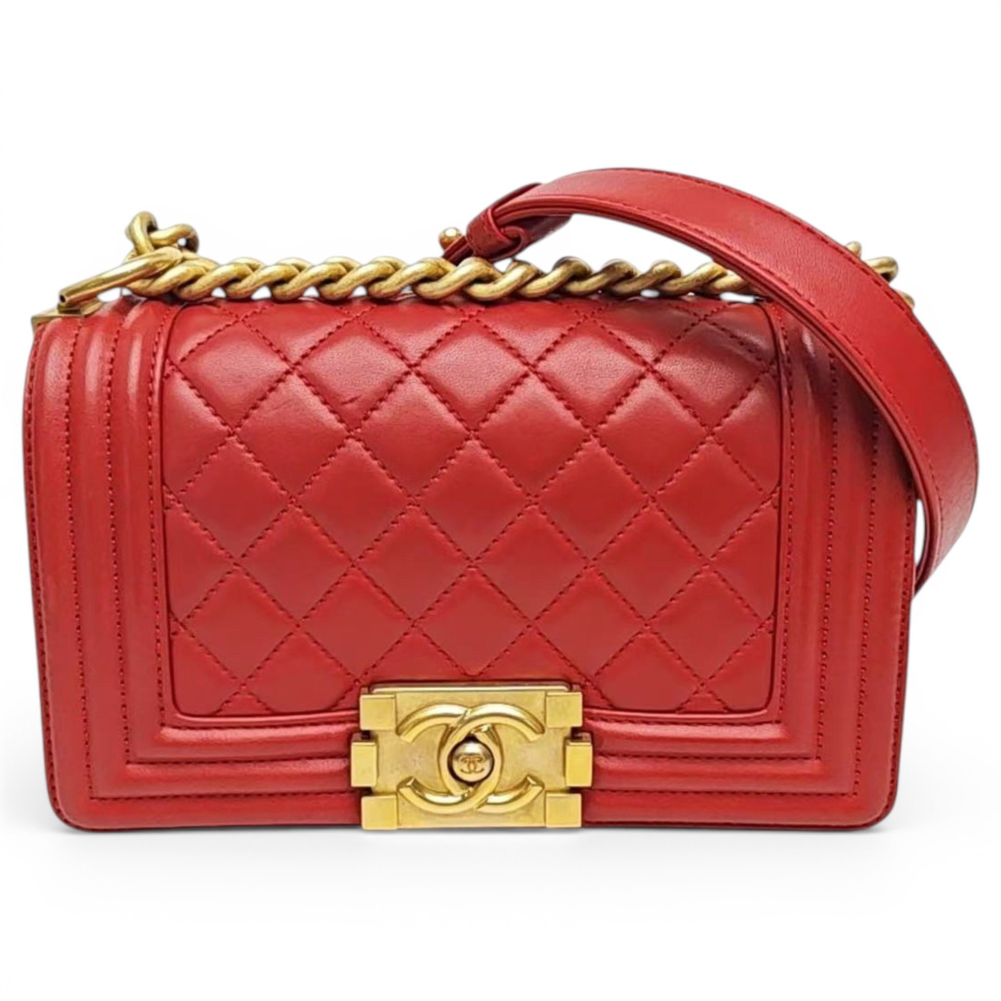Boy leather crossbody bag