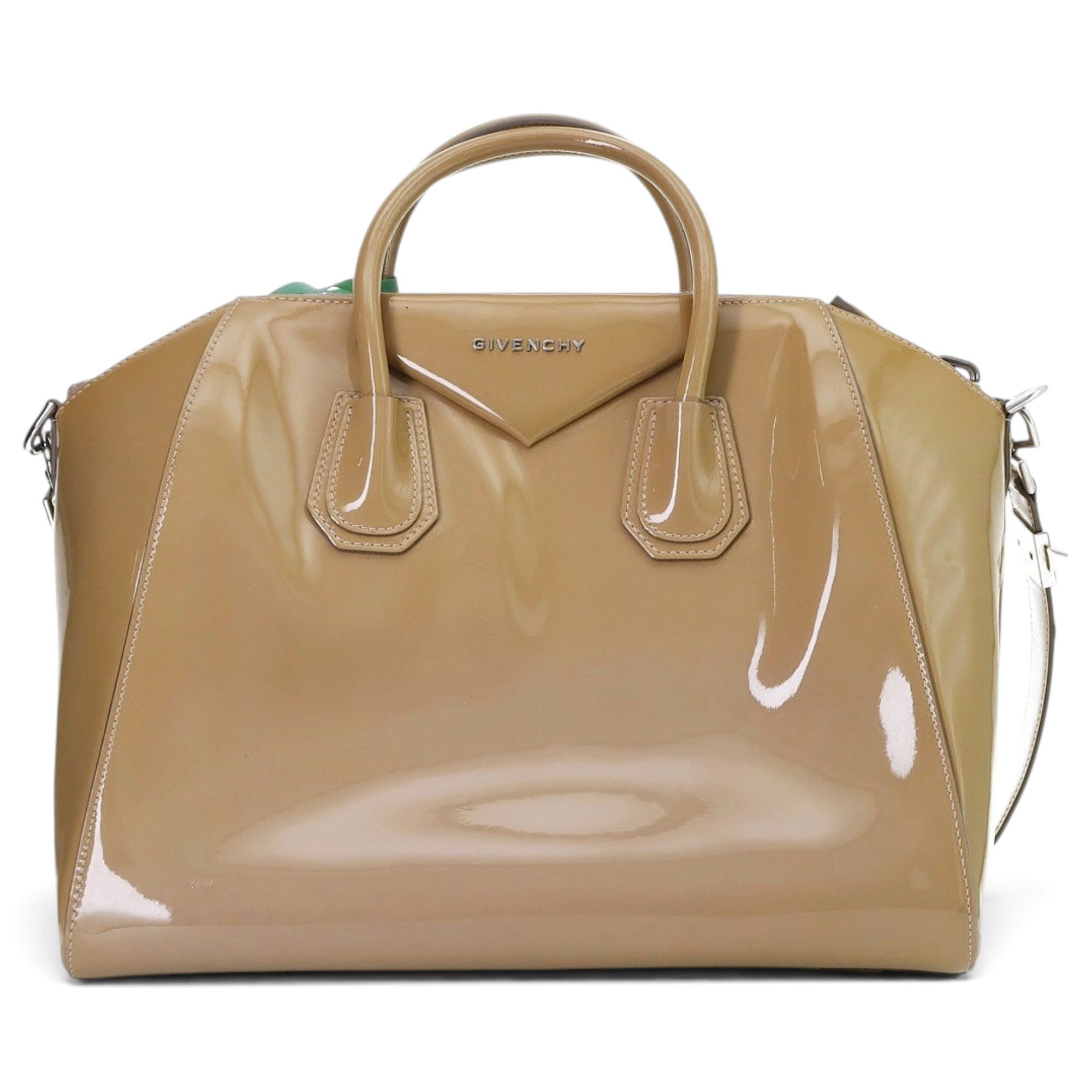 Antigona patent leather handbag