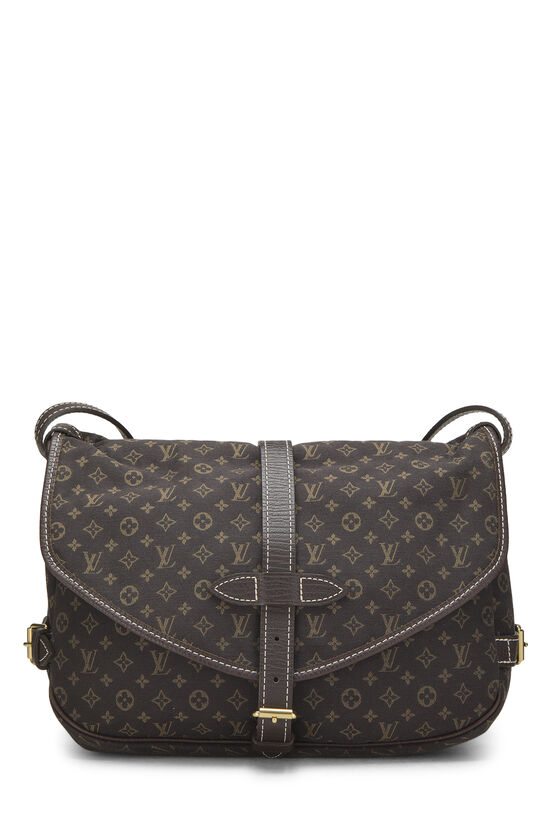 Louis Vuitton Brown Mini Lin Saumur 30
