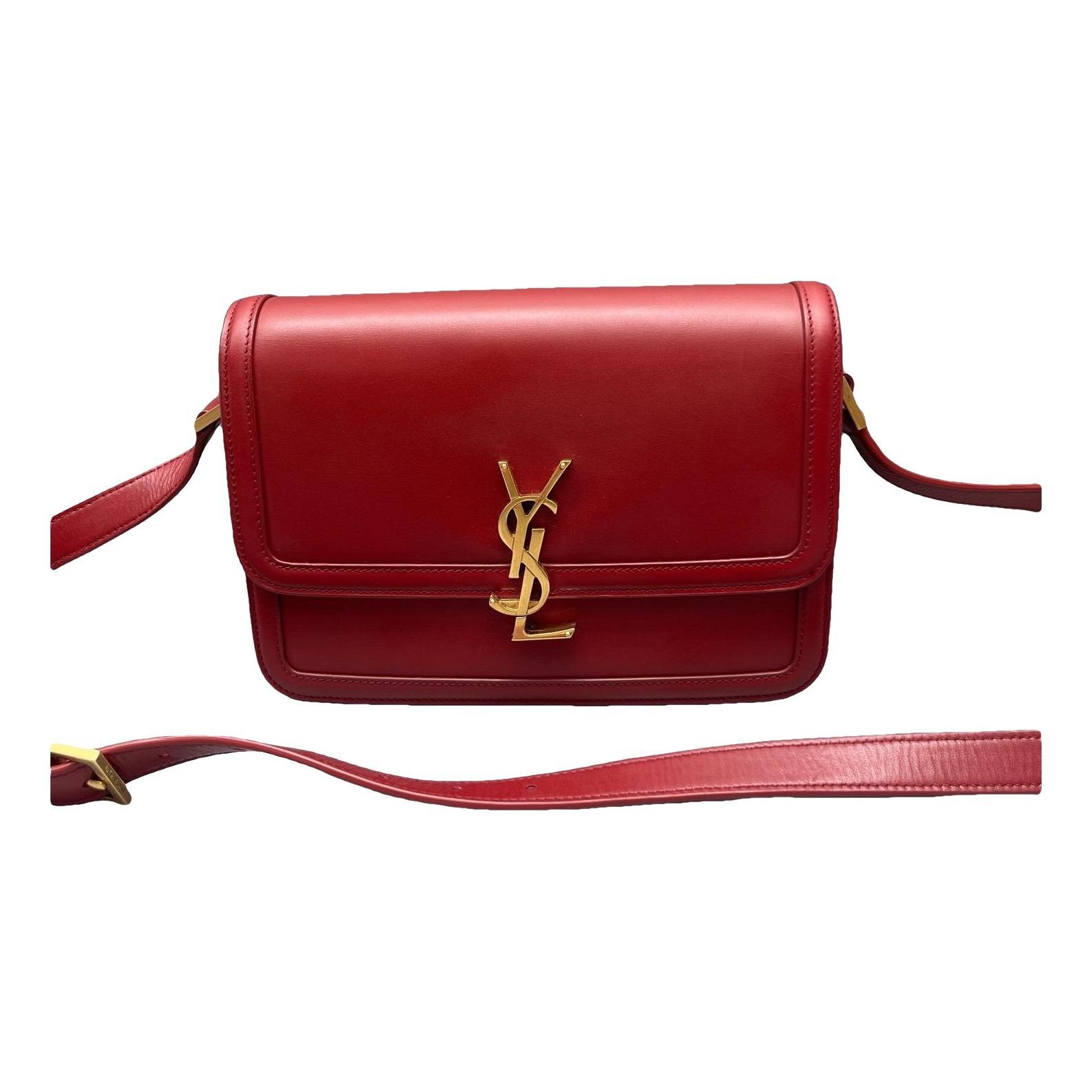 Solférino leather handbag