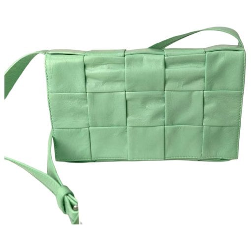 Cassette leather handbag