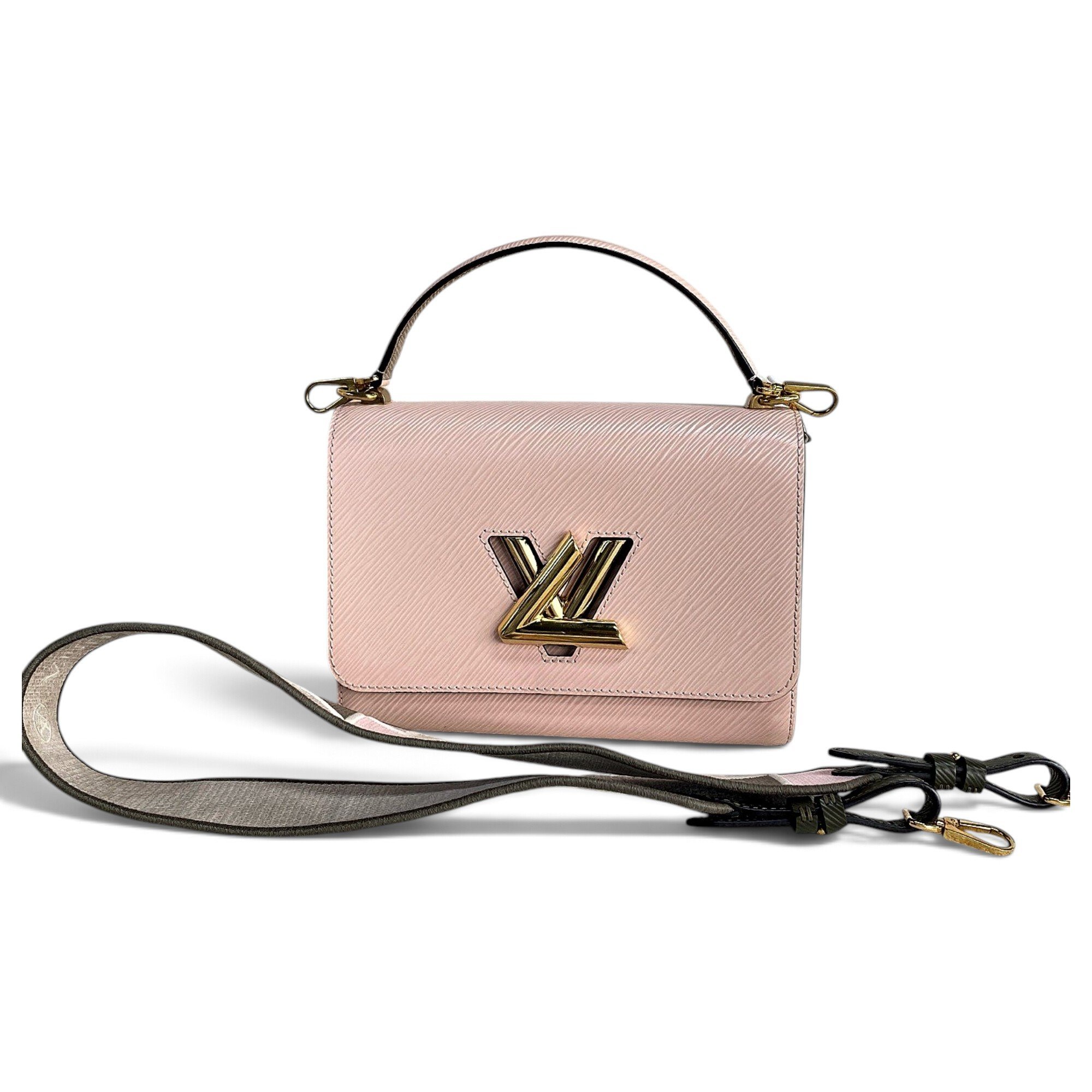 Twist leather handbag