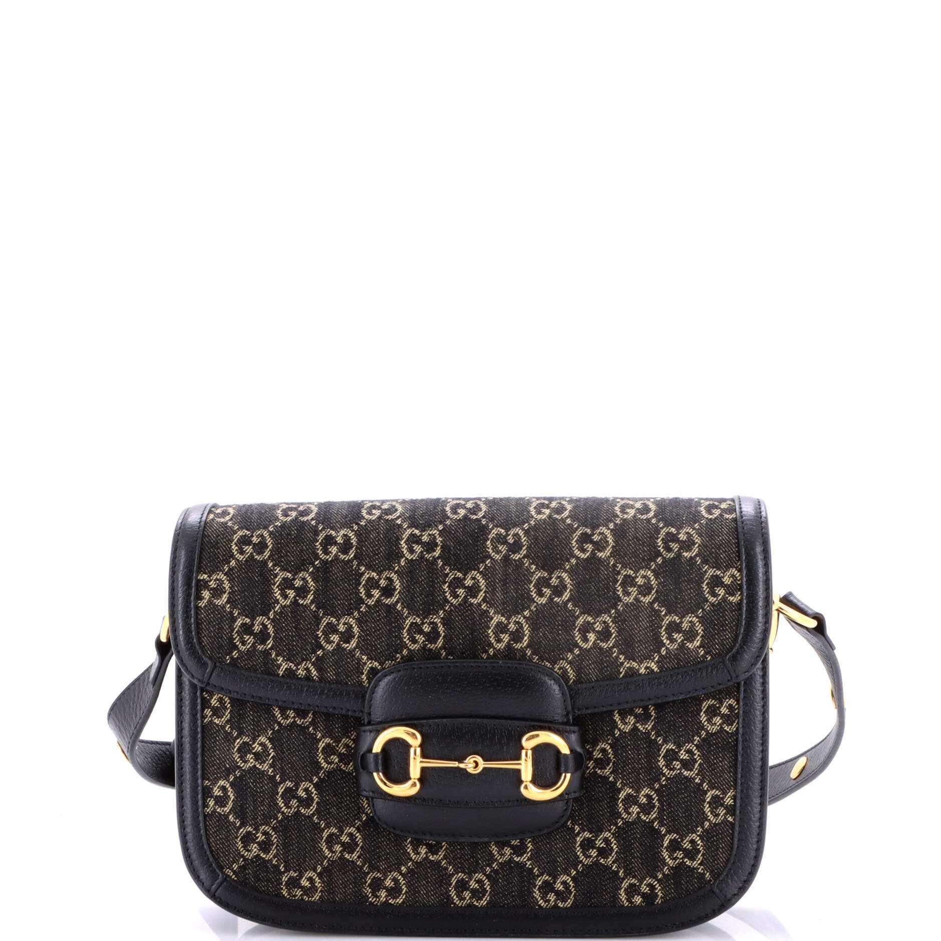 Horsebit 1955 Shoulder Bag GG Denim Small