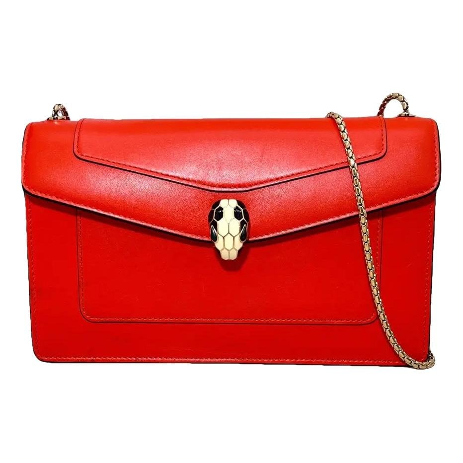 Serpenti leather handbag