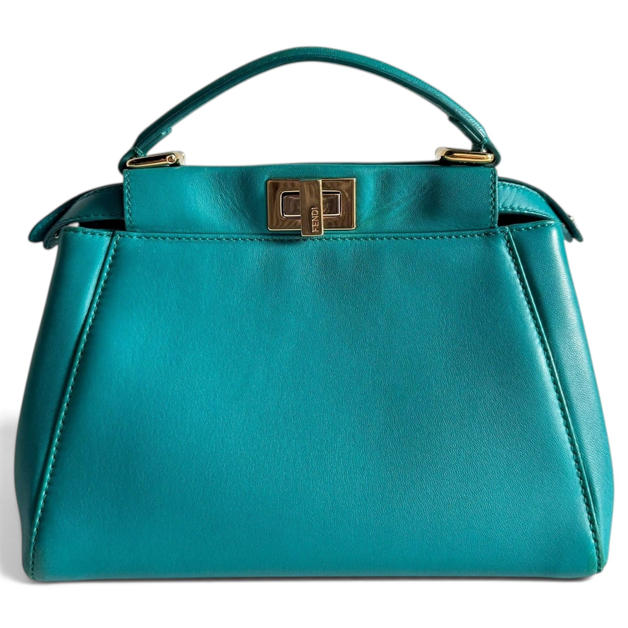 Peekaboo leather handbag