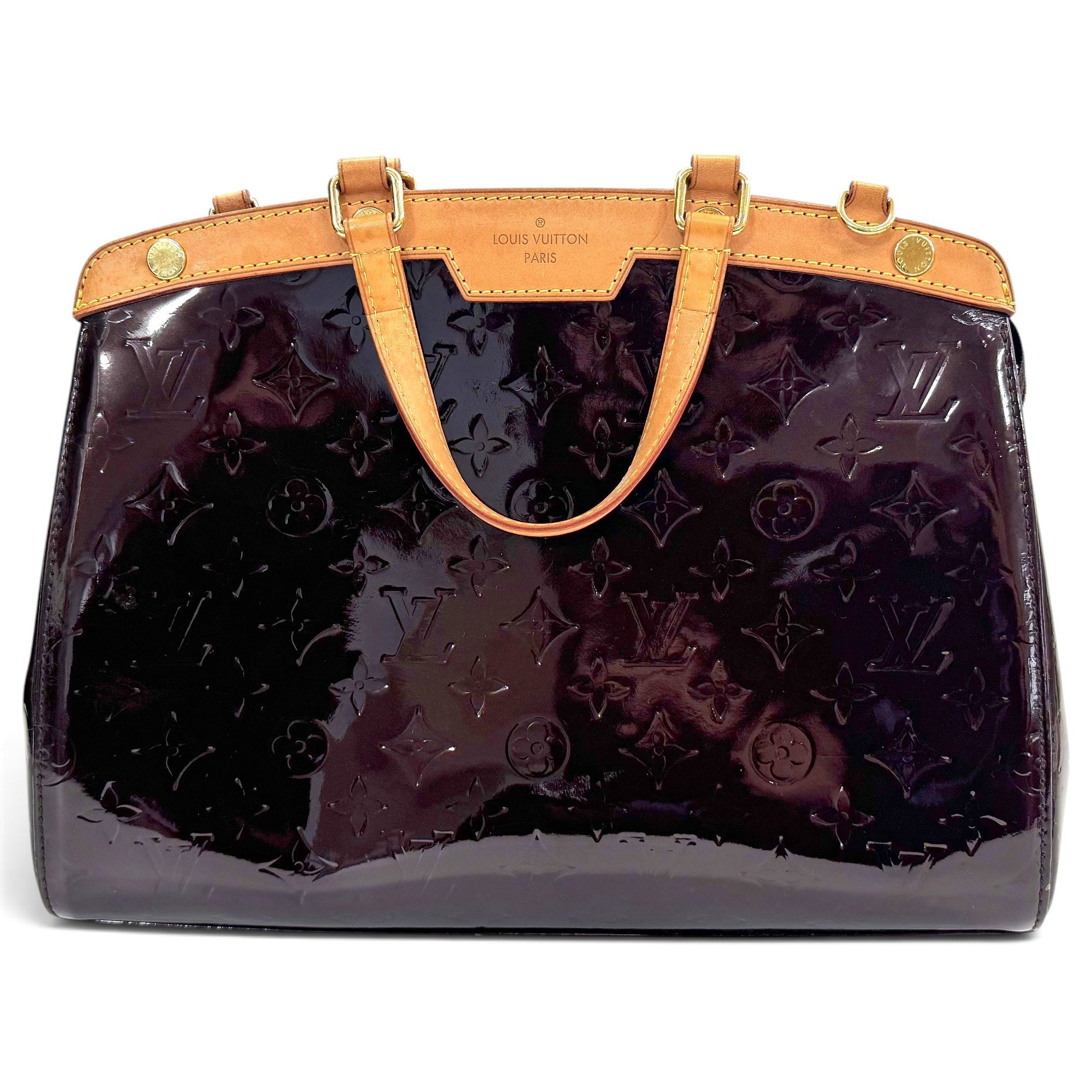 Bréa patent leather handbag