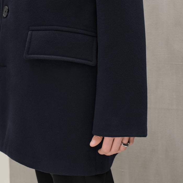Marine Petit Paul Cashmere Coat