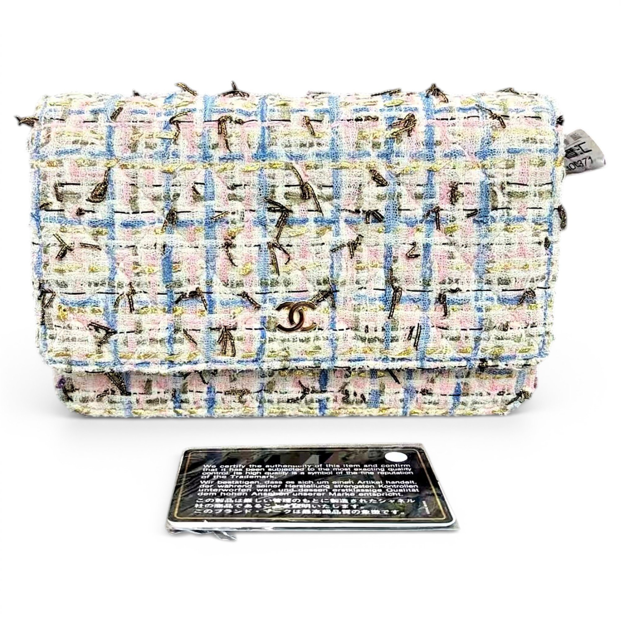 Wallet On Chain Timeless/Classique tweed crossbody bag