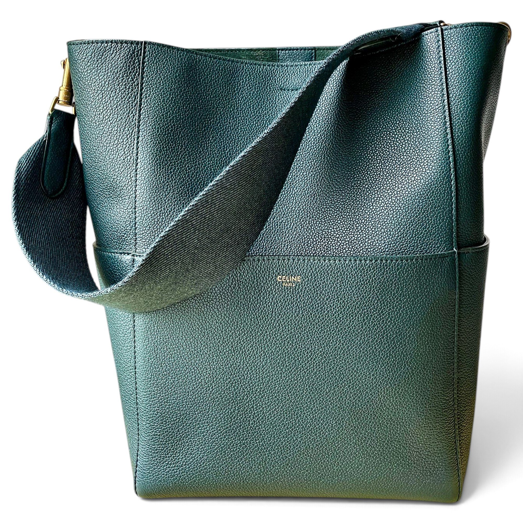 Seau Sangle leather handbag