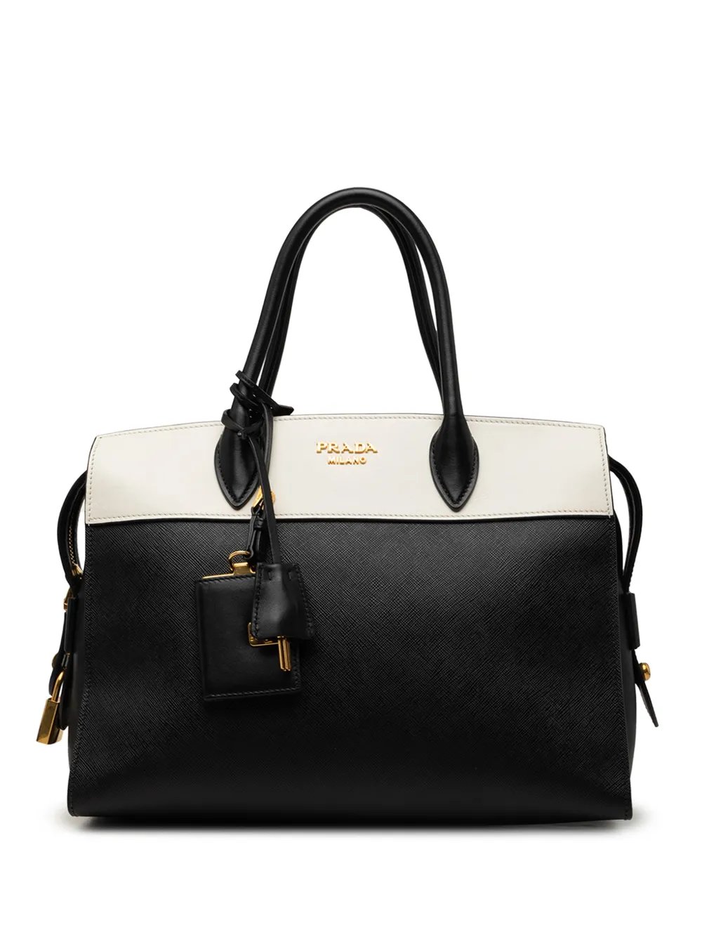 2010-2026 Bicolor Saffiano and City Calf Esplanade satchel