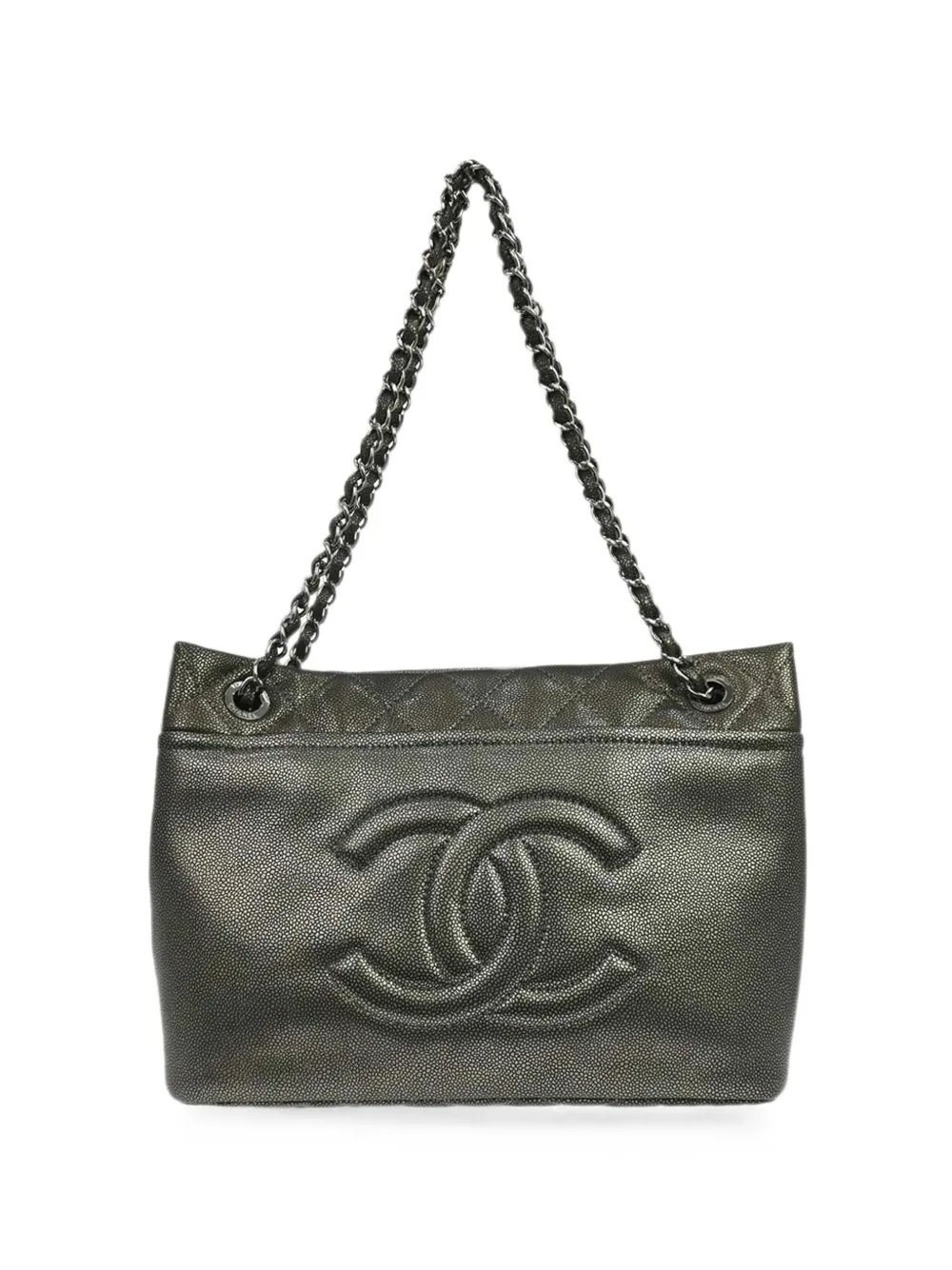 2010 CC Caviar leather tote bag