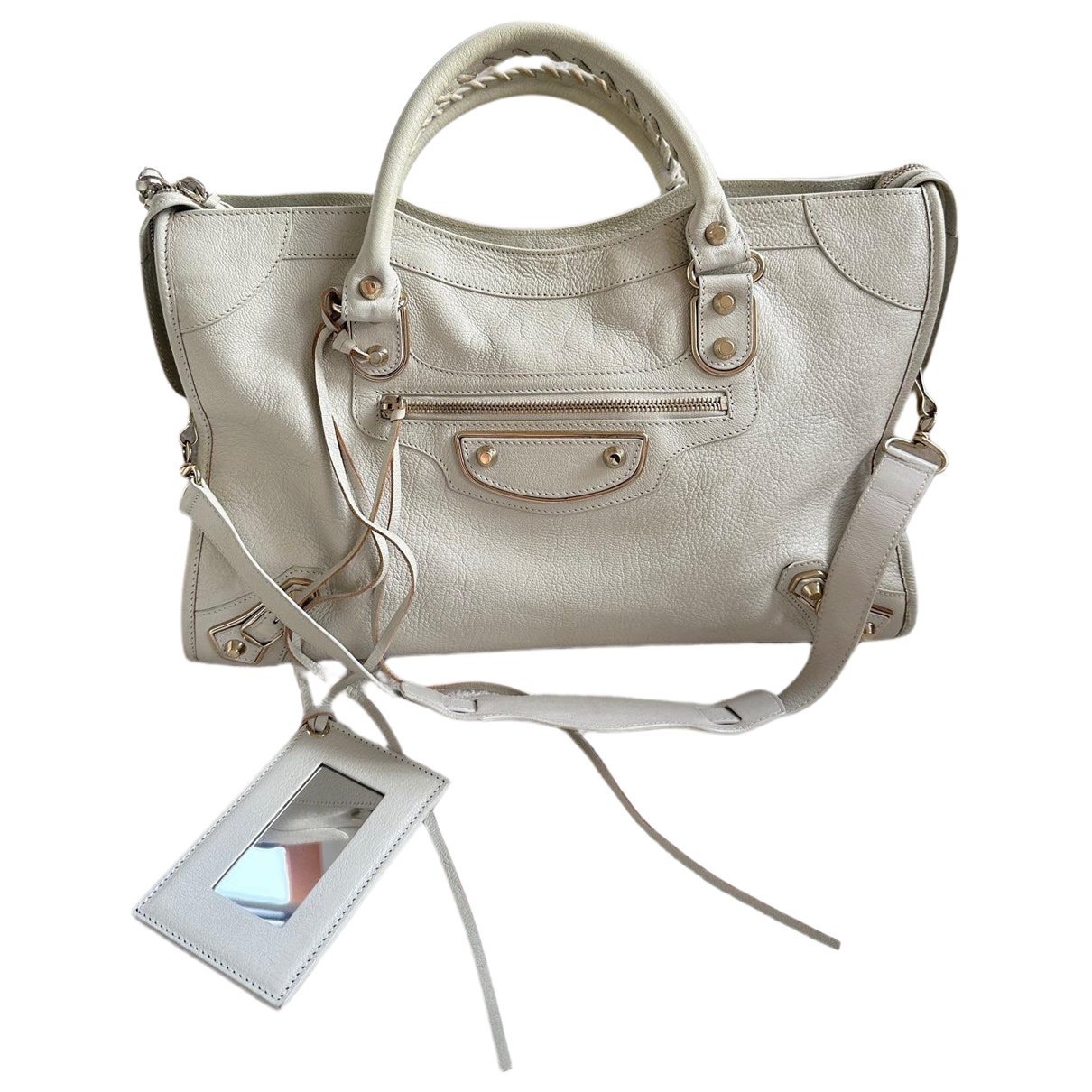 Balenciaga Classic Metalic leather handbag