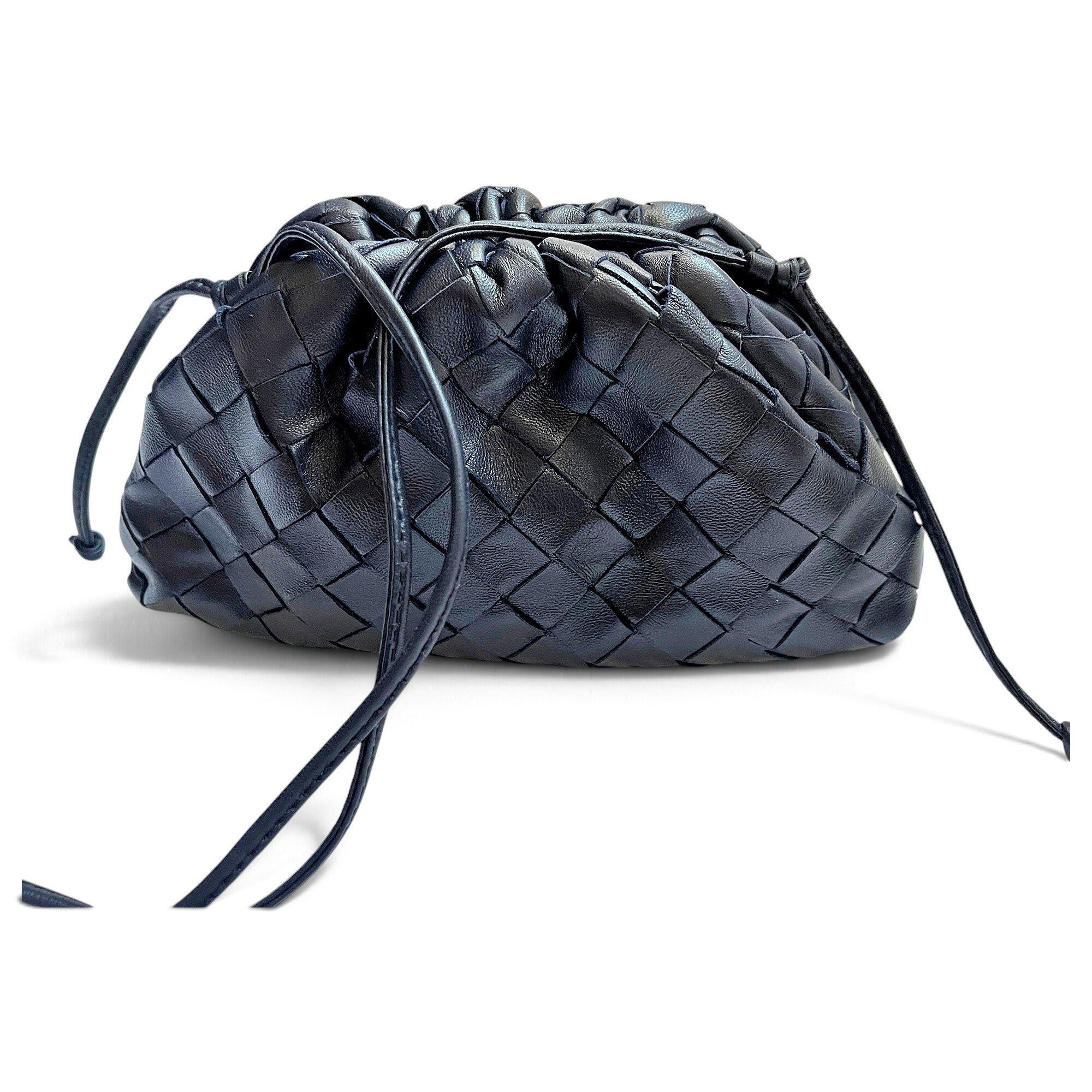 Pouch leather crossbody bag