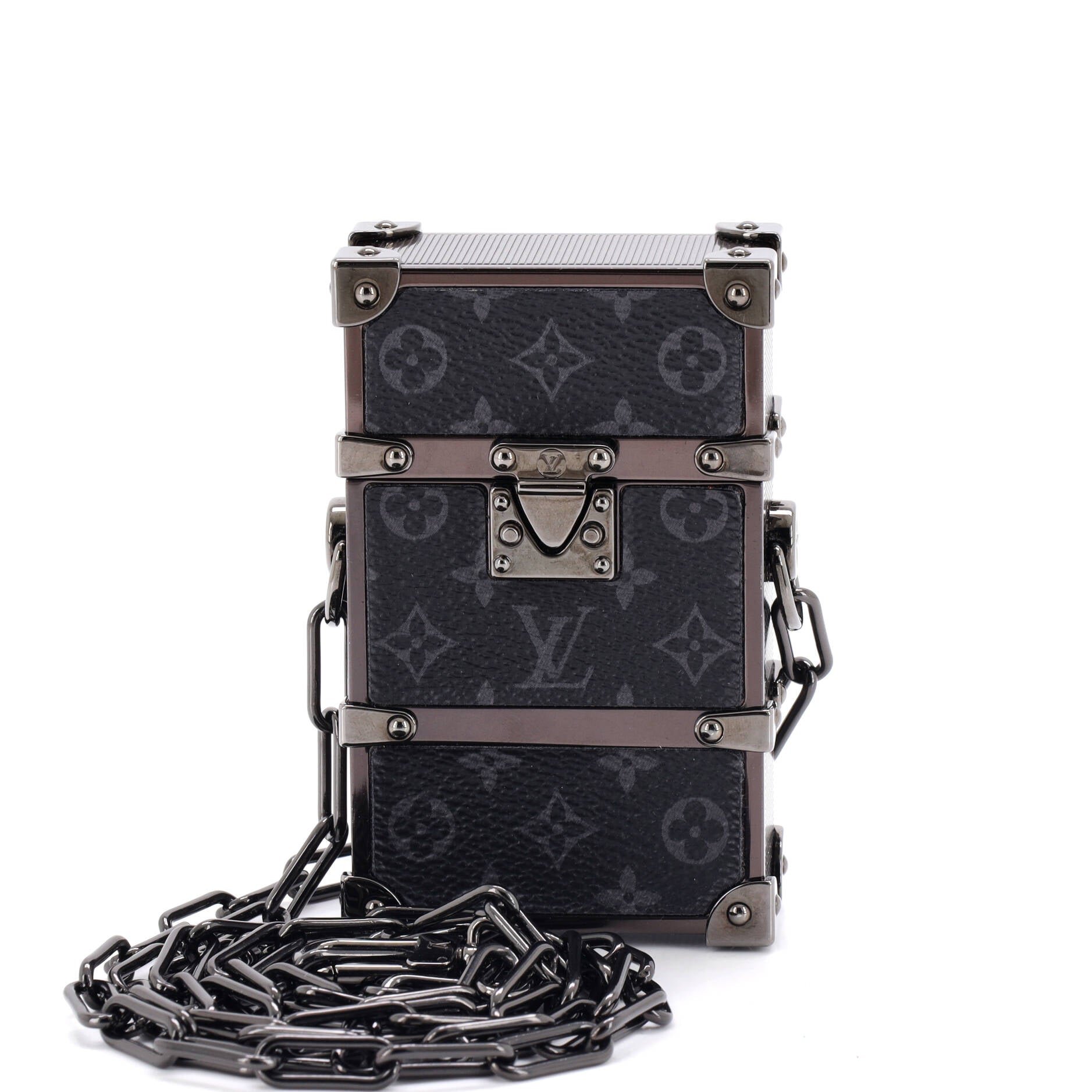 Trunk Box Pouch Monogram Eclipse Canvas