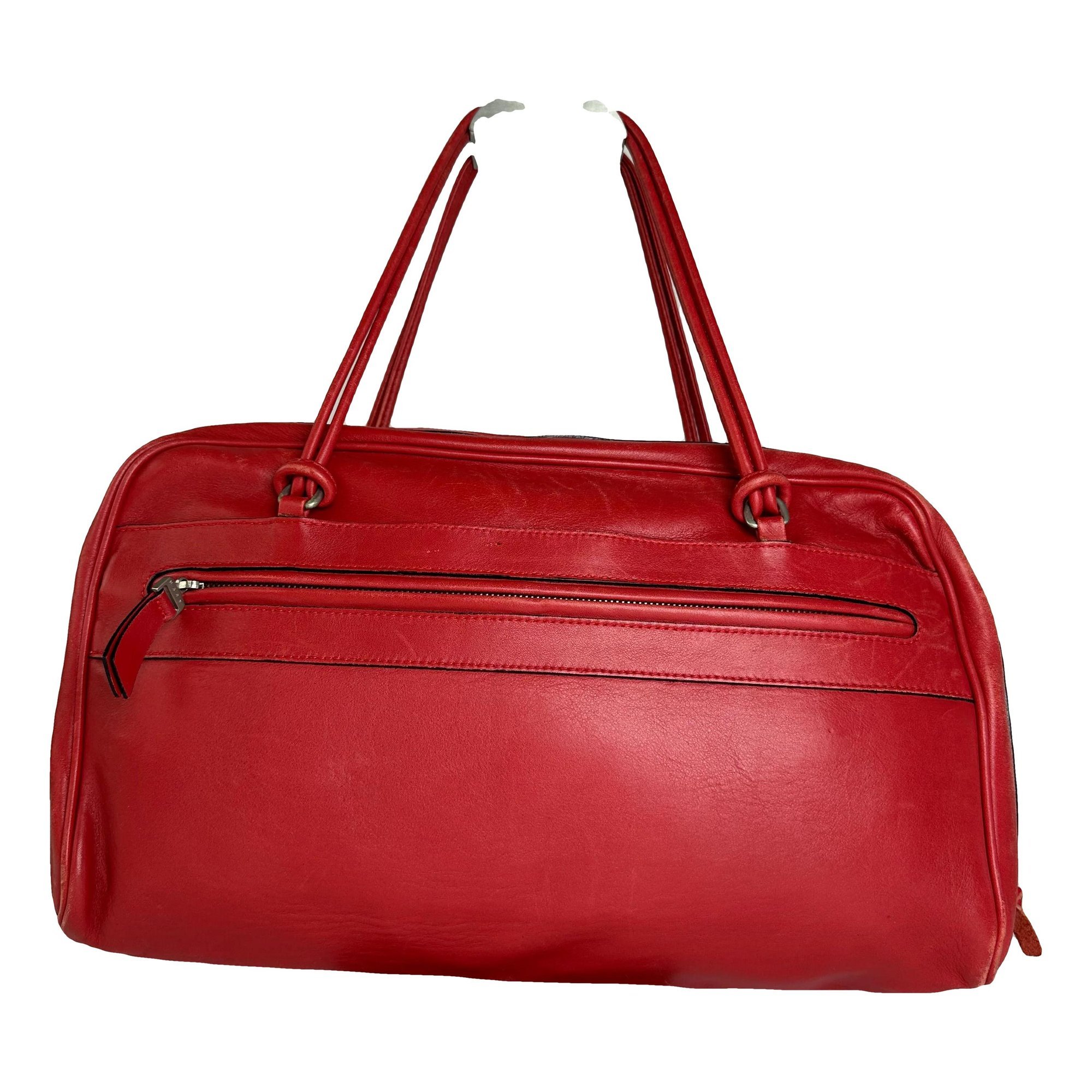 Trunk leather bowling bag