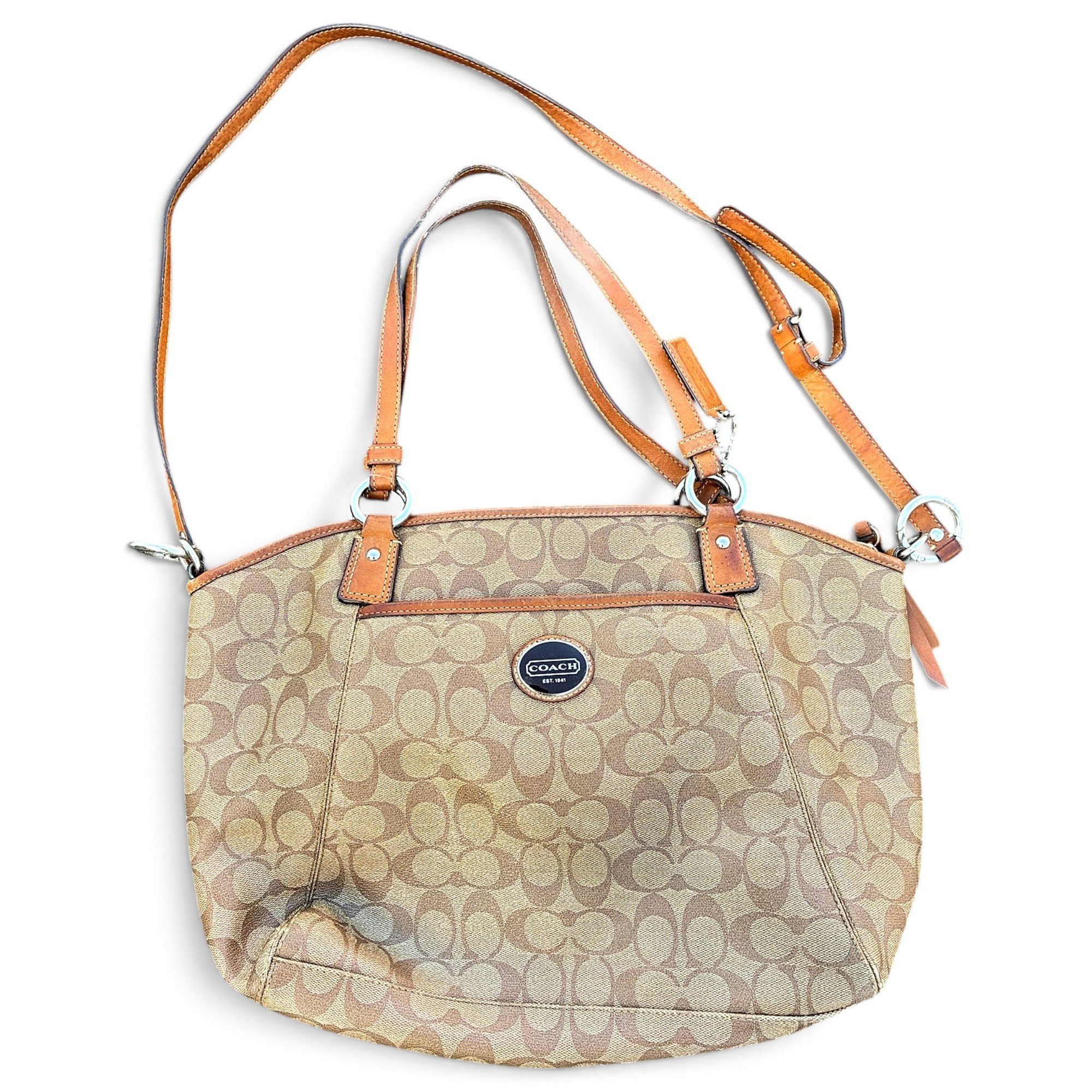 Leather tote