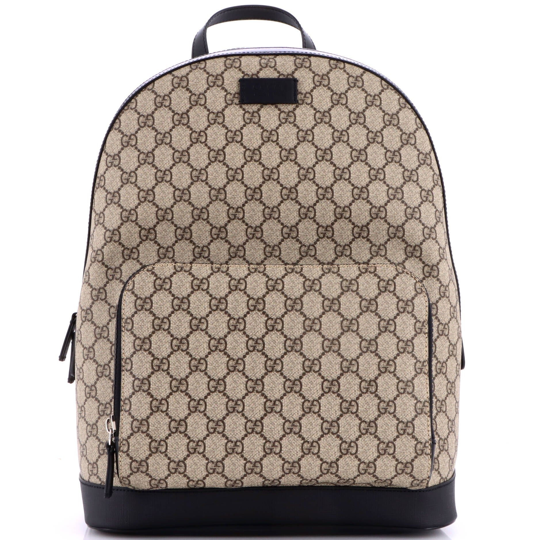Zip Pocket Backpack GG Coated Canvas Medium