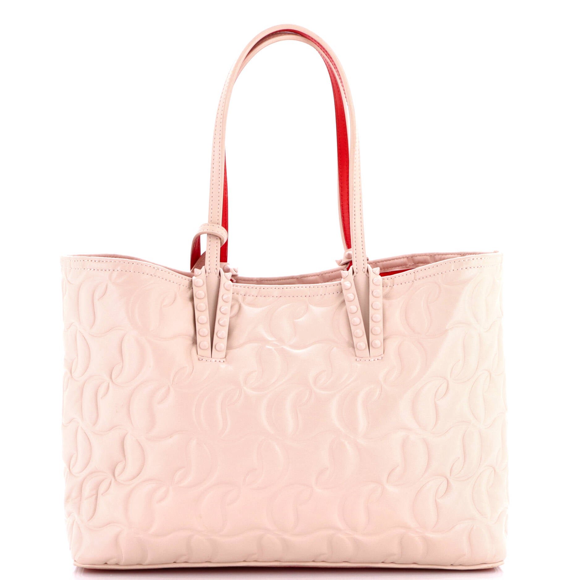 Cabata East West Tote CL Embossed Leather Small