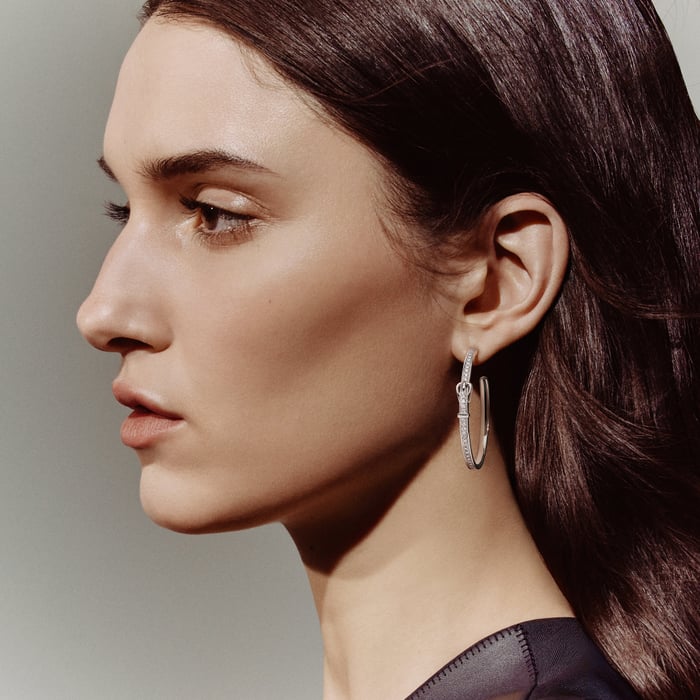 Sans Coloris Etriviere Dangle Earrings, Large Model