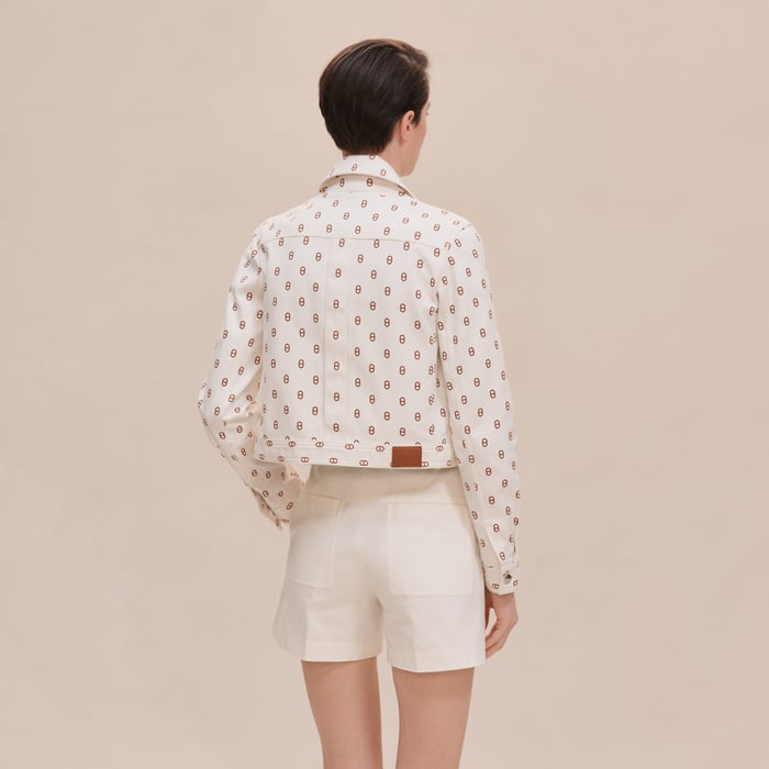 Marron Fauve "Chaine d'Ancre" Denim Jacket