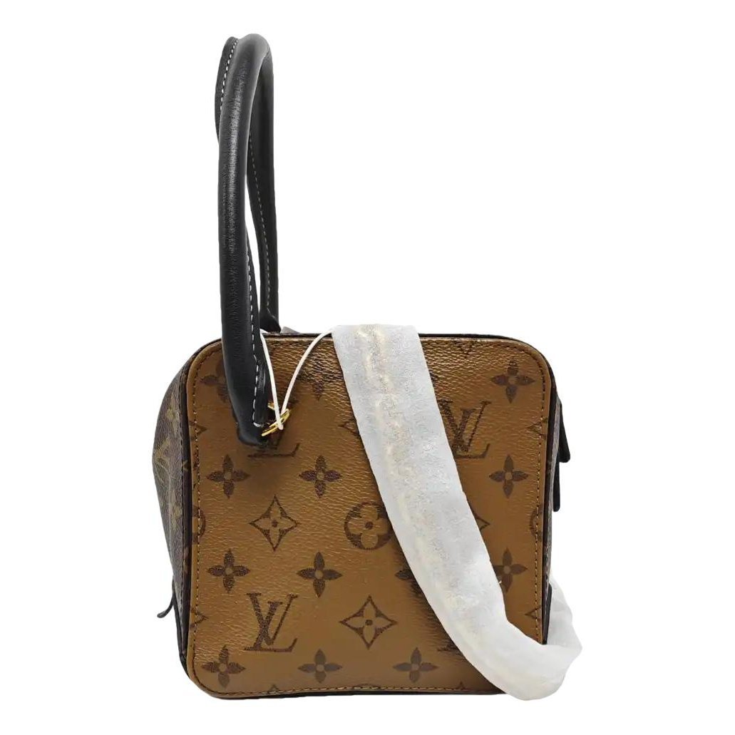 Square bag leather handbag