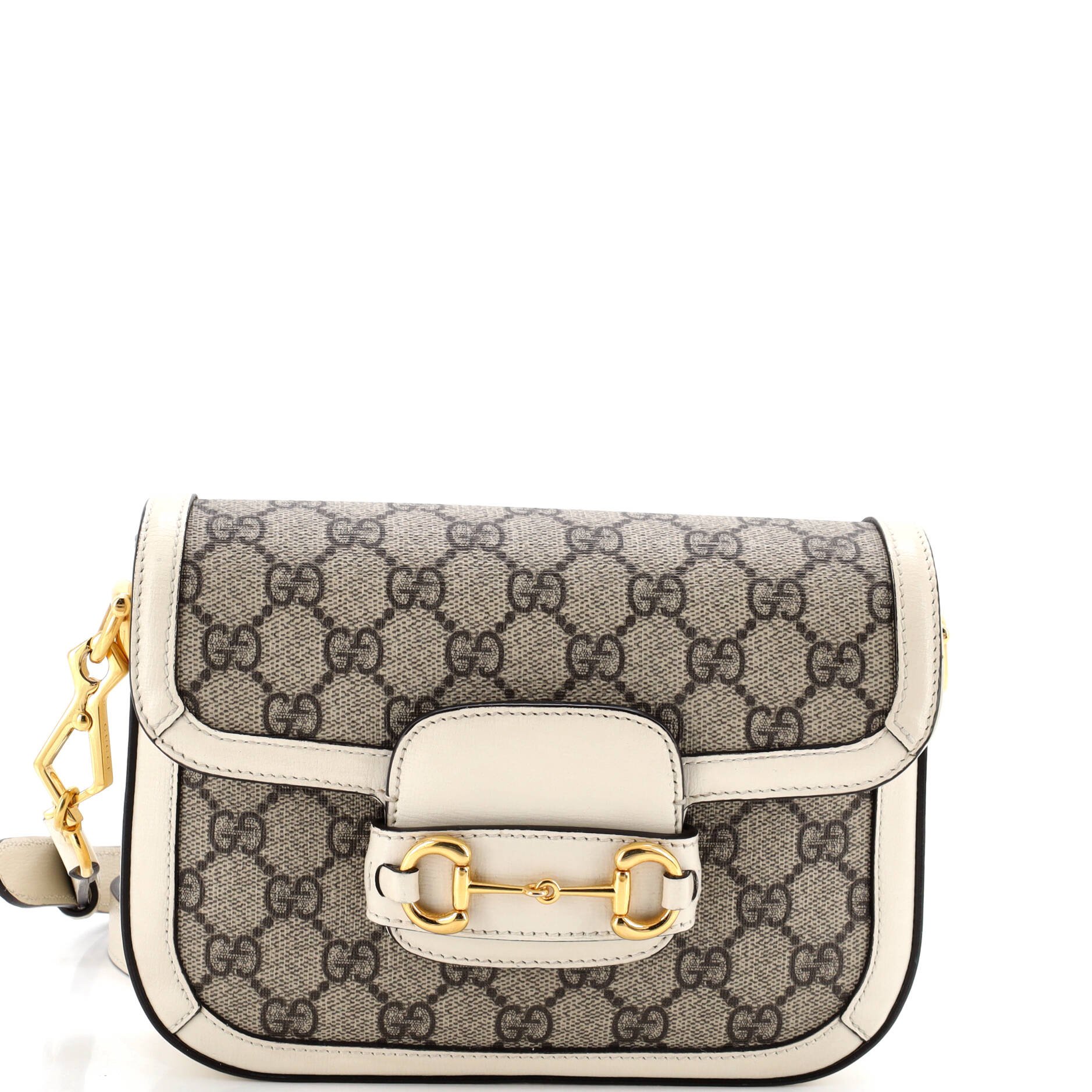 Horsebit 1955 Shoulder Bag GG Coated Canvas with Leather Mini