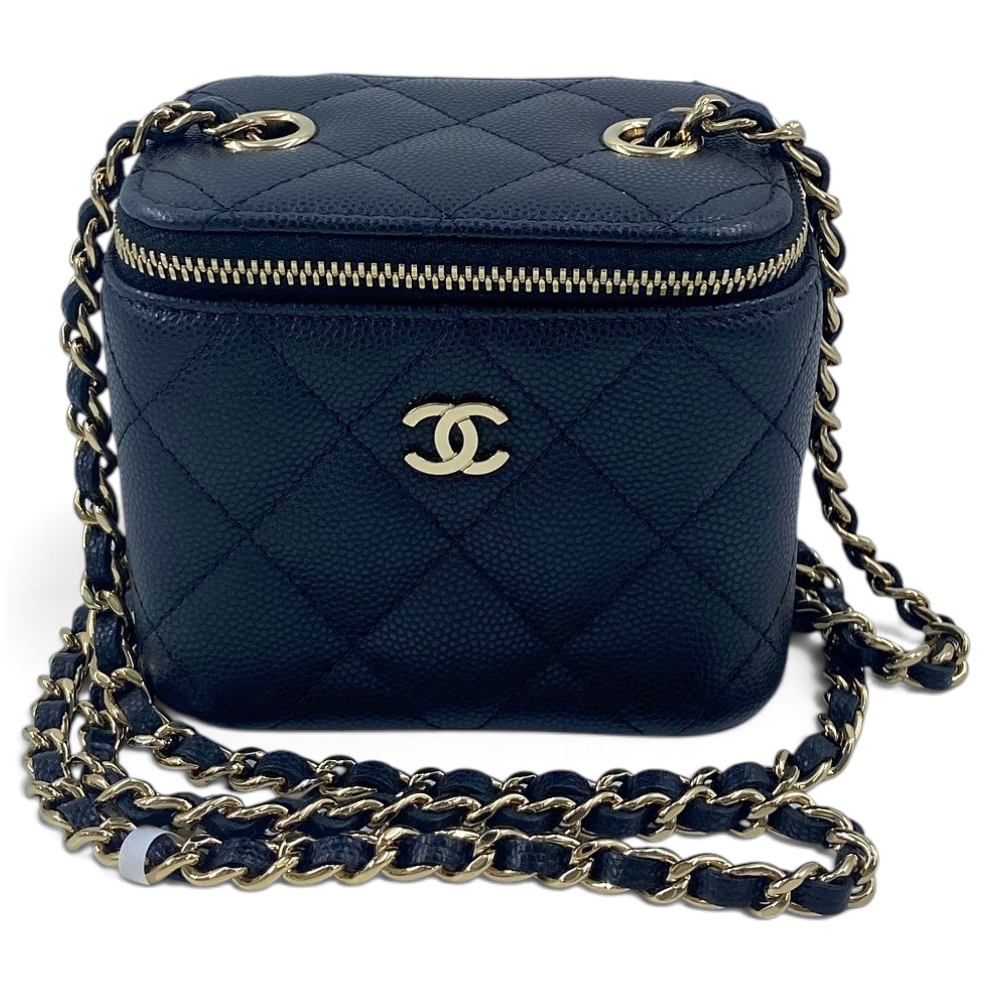 Trendy CC Vanity leather handbag