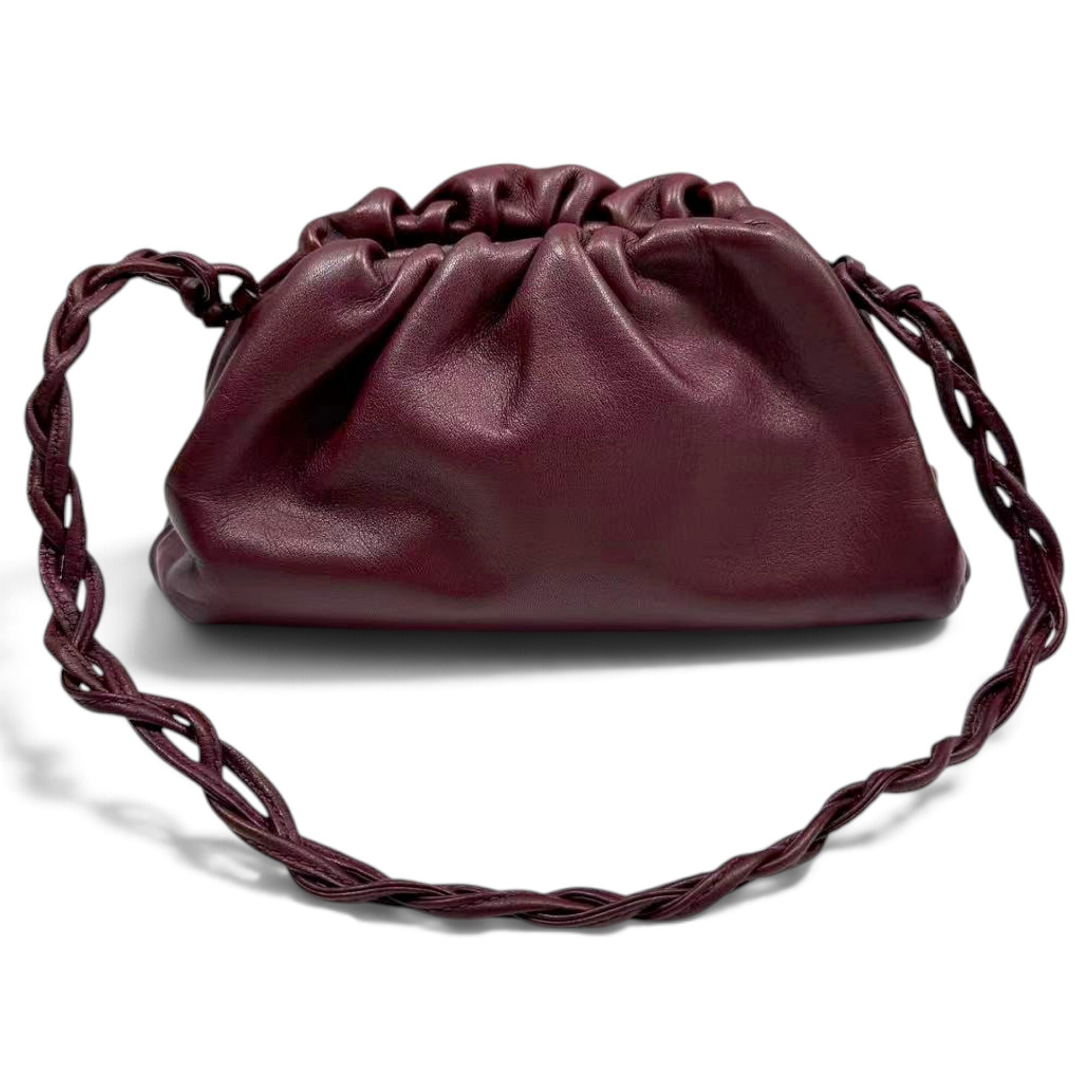 Pouch leather crossbody bag