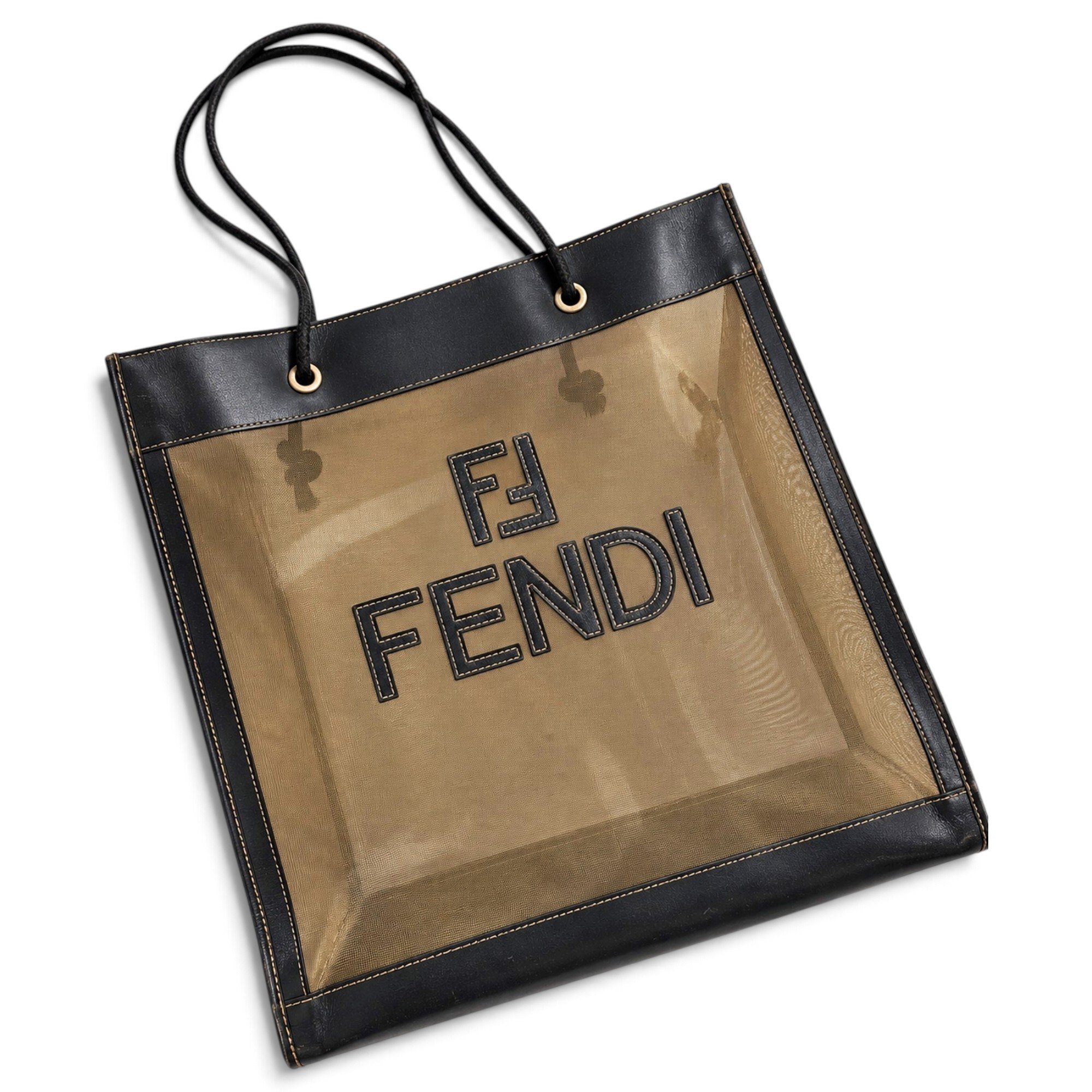 Logo Shopper Tote leather tote