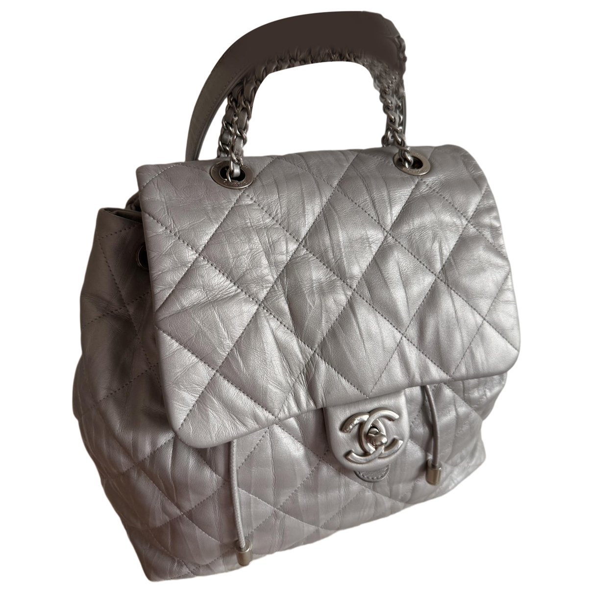 Leather backpack