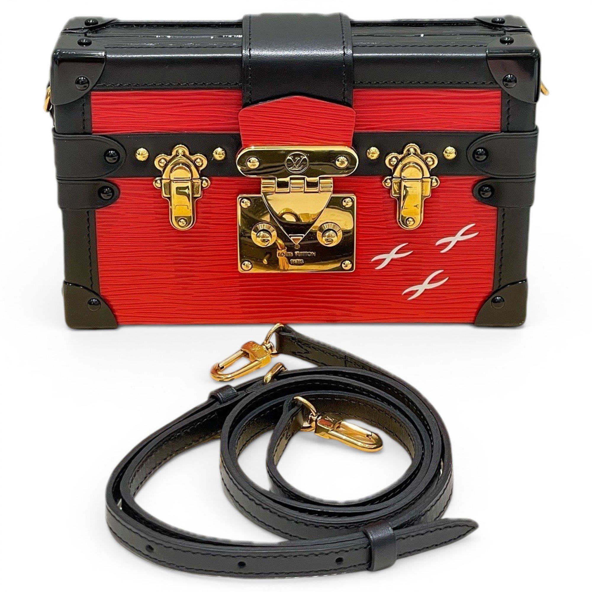 Petite Malle leather handbag