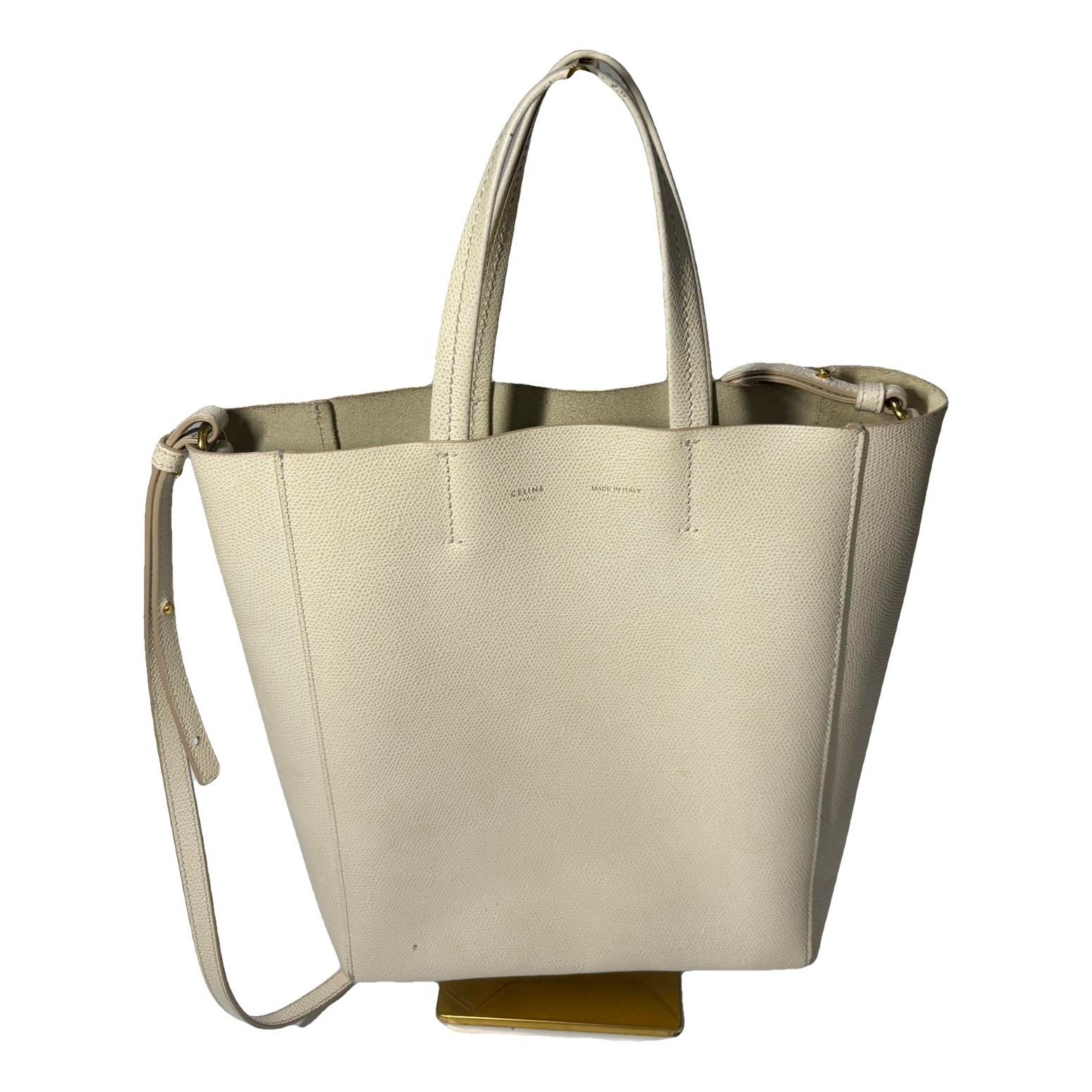 Cabas Vertical leather tote