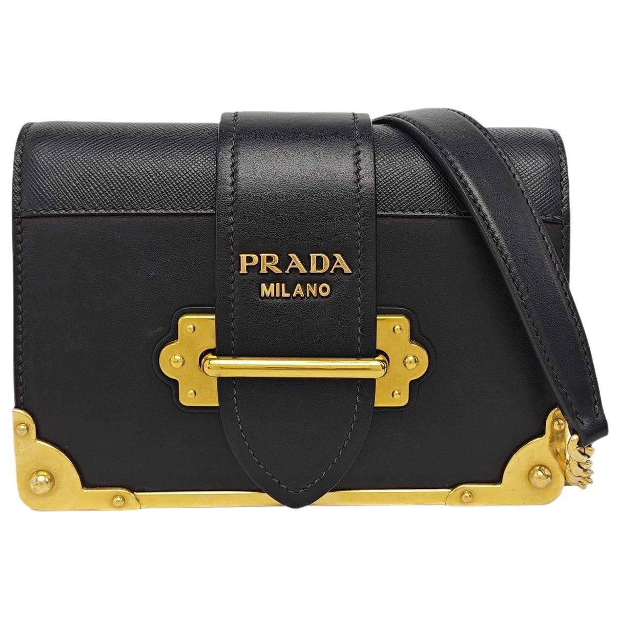 Cahier leather handbag