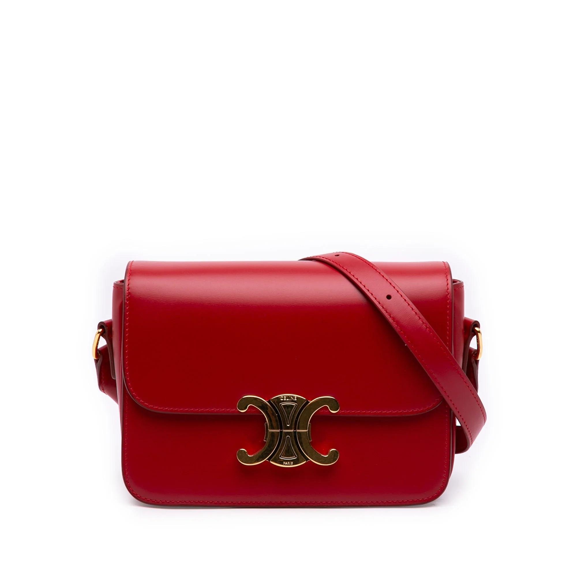 Triomphe pony-style calfskin handbag