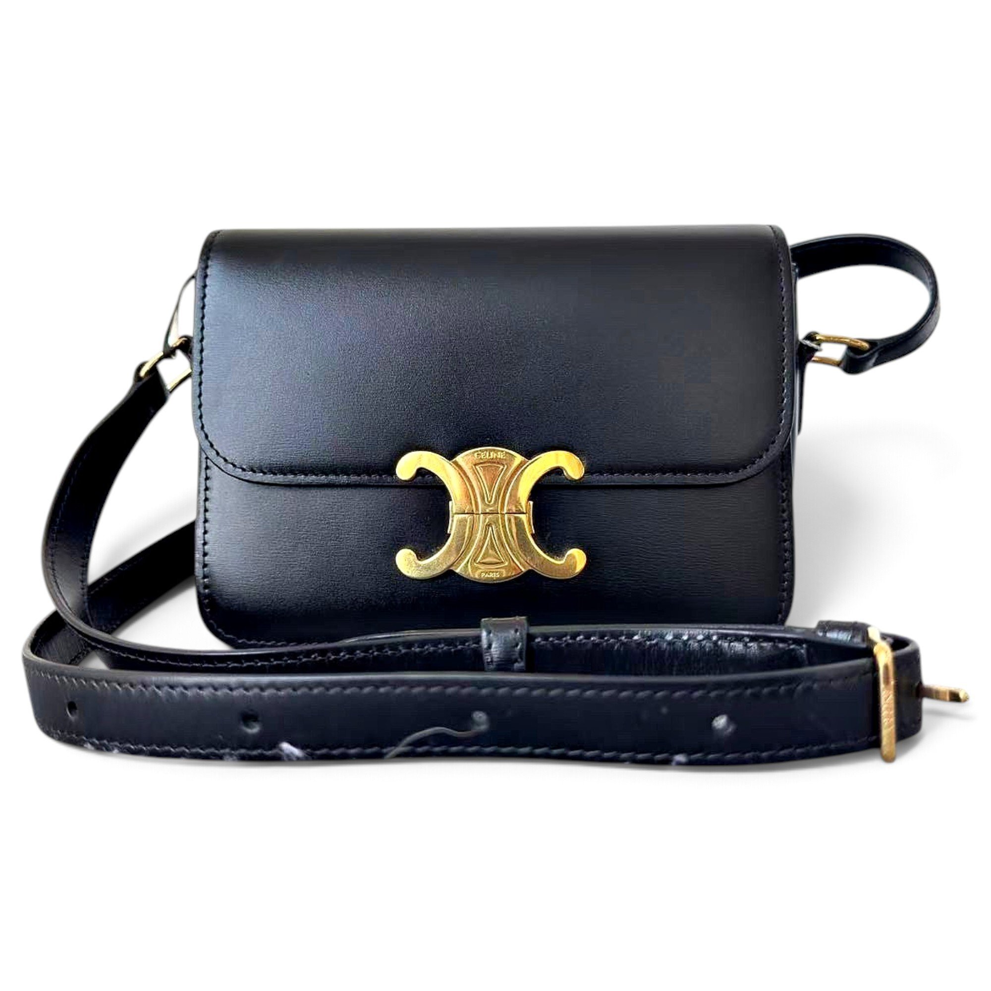 Triomphe leather handbag