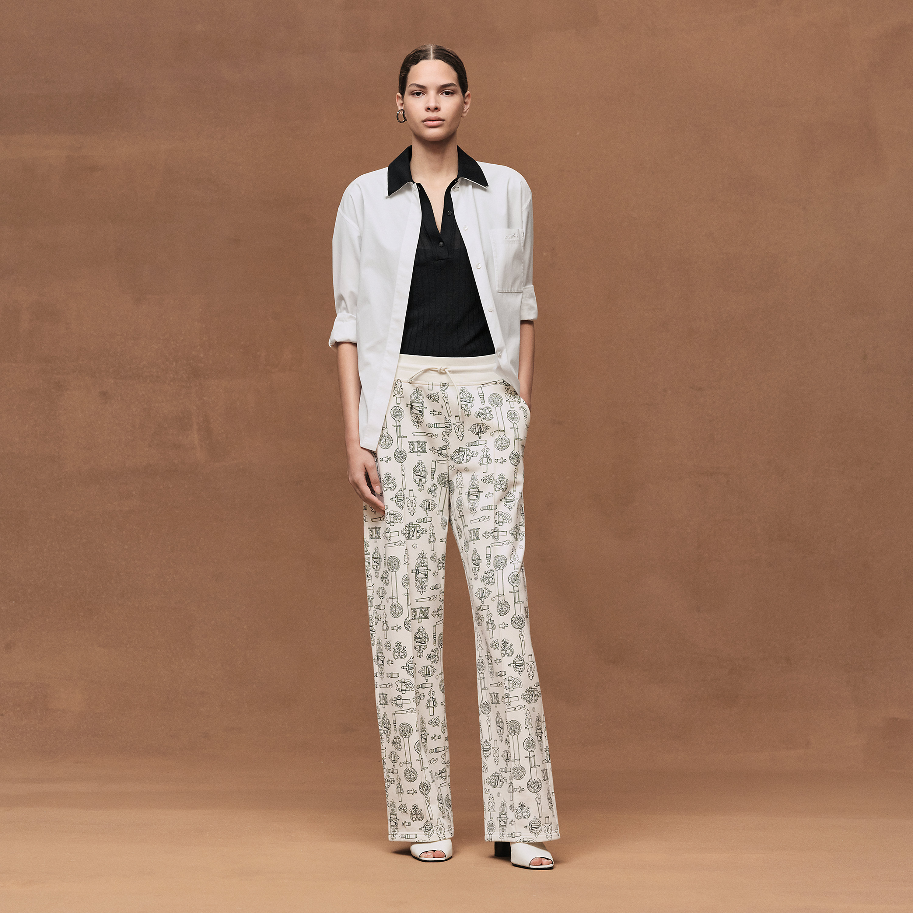 "Ferronnerie Remix" wide pants