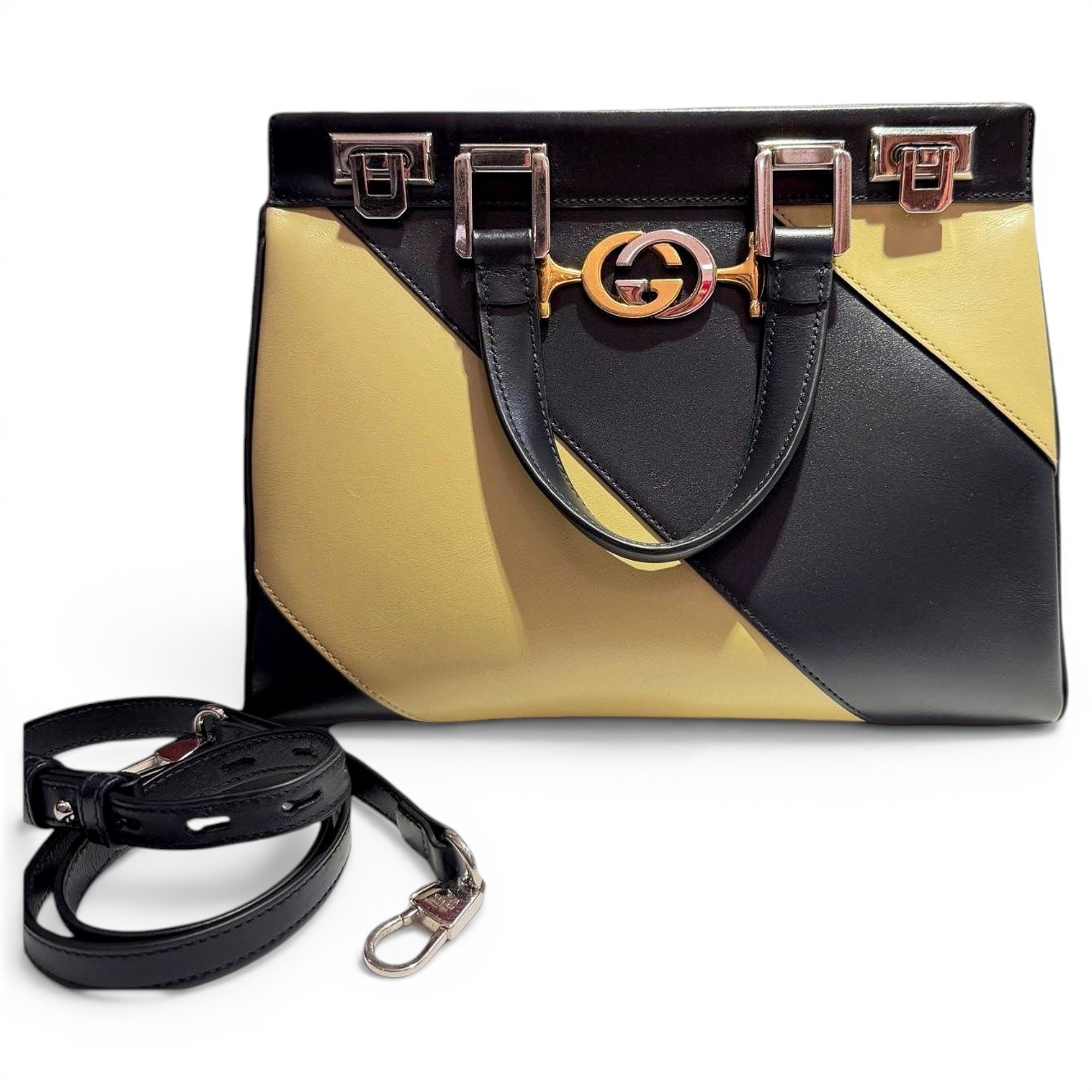 Zumi leather handbag