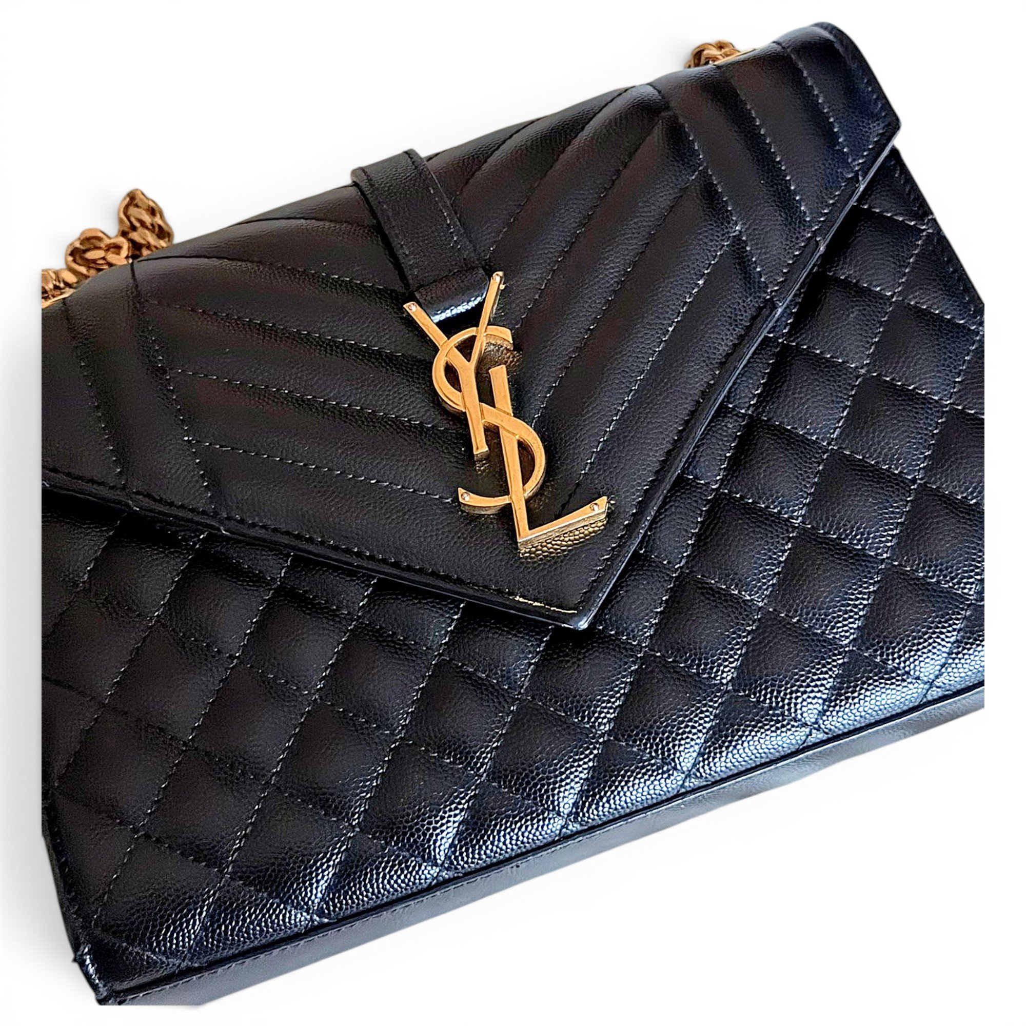 Envelope leather crossbody bag