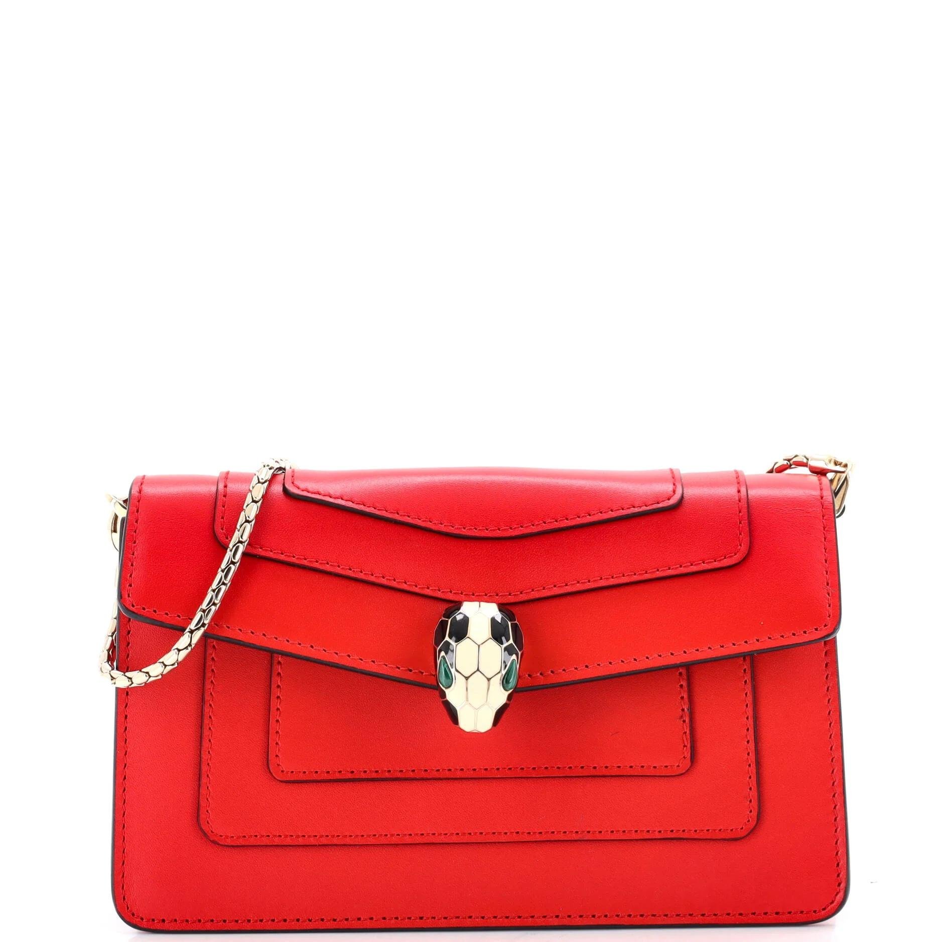 Leather clutch bag