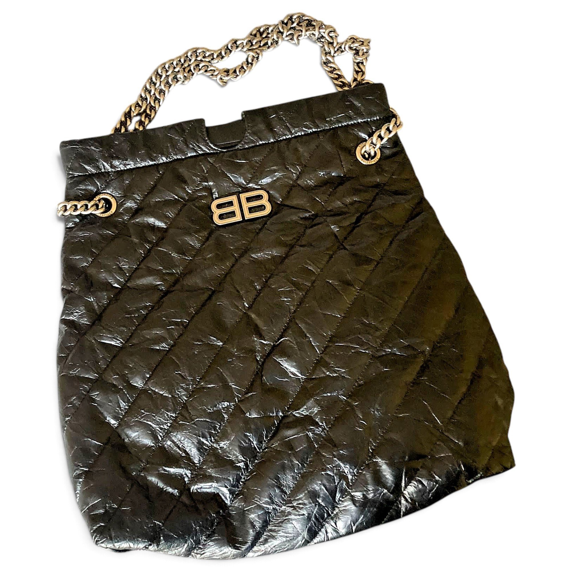 Balenciaga Crush leather tote