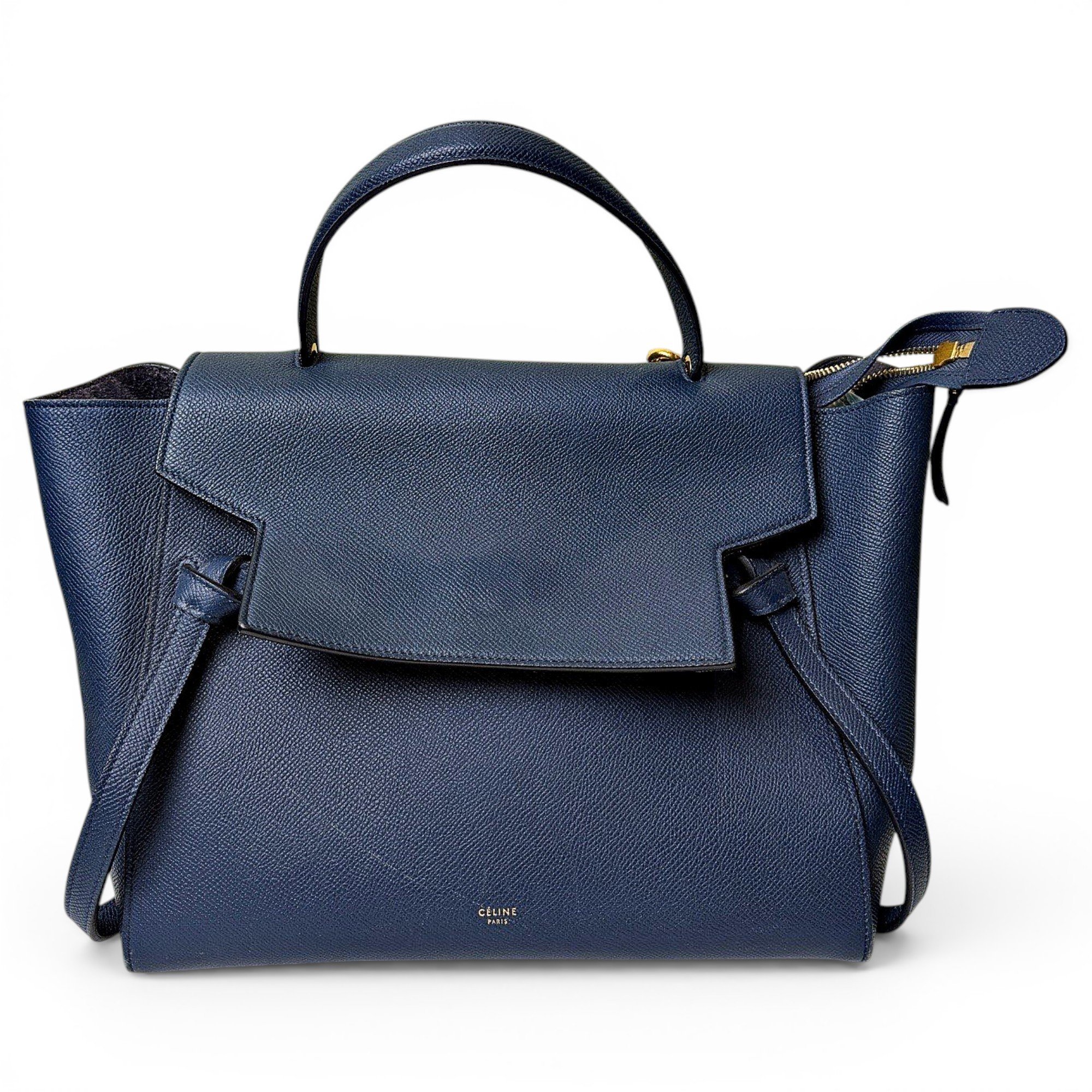 Belt leather handbag