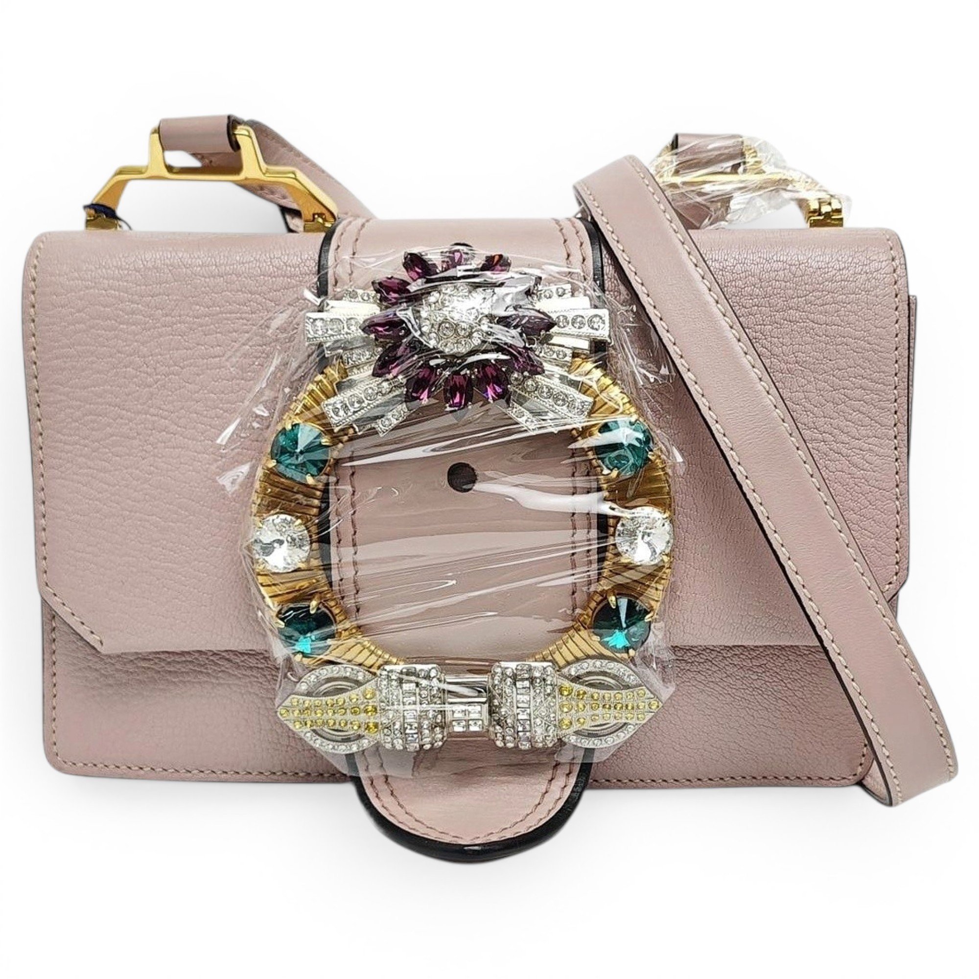 Miu Lady leather handbag