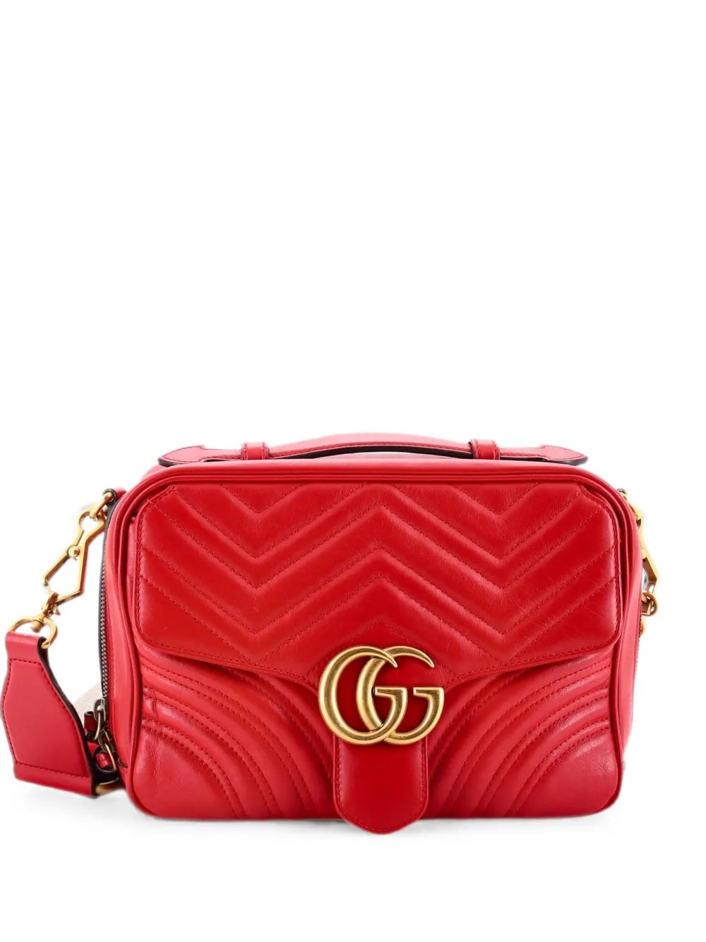 GG Marmont Zip Around Camera Bag Matelasse Leather Small shoulder bag