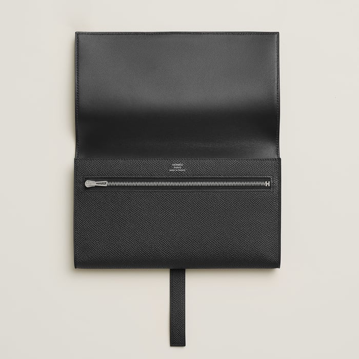 Noir New H Passant Toutenmain Wallet