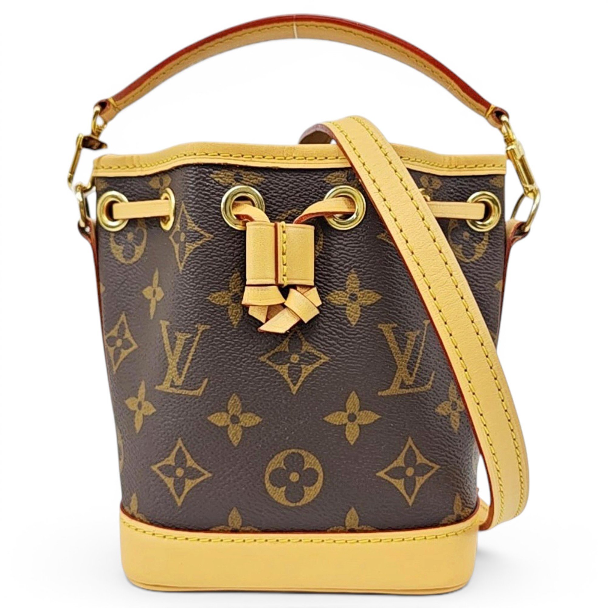 Nano Noé leather handbag