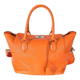 Hermes Toolbox 26 Handbag Orange Swift Leather