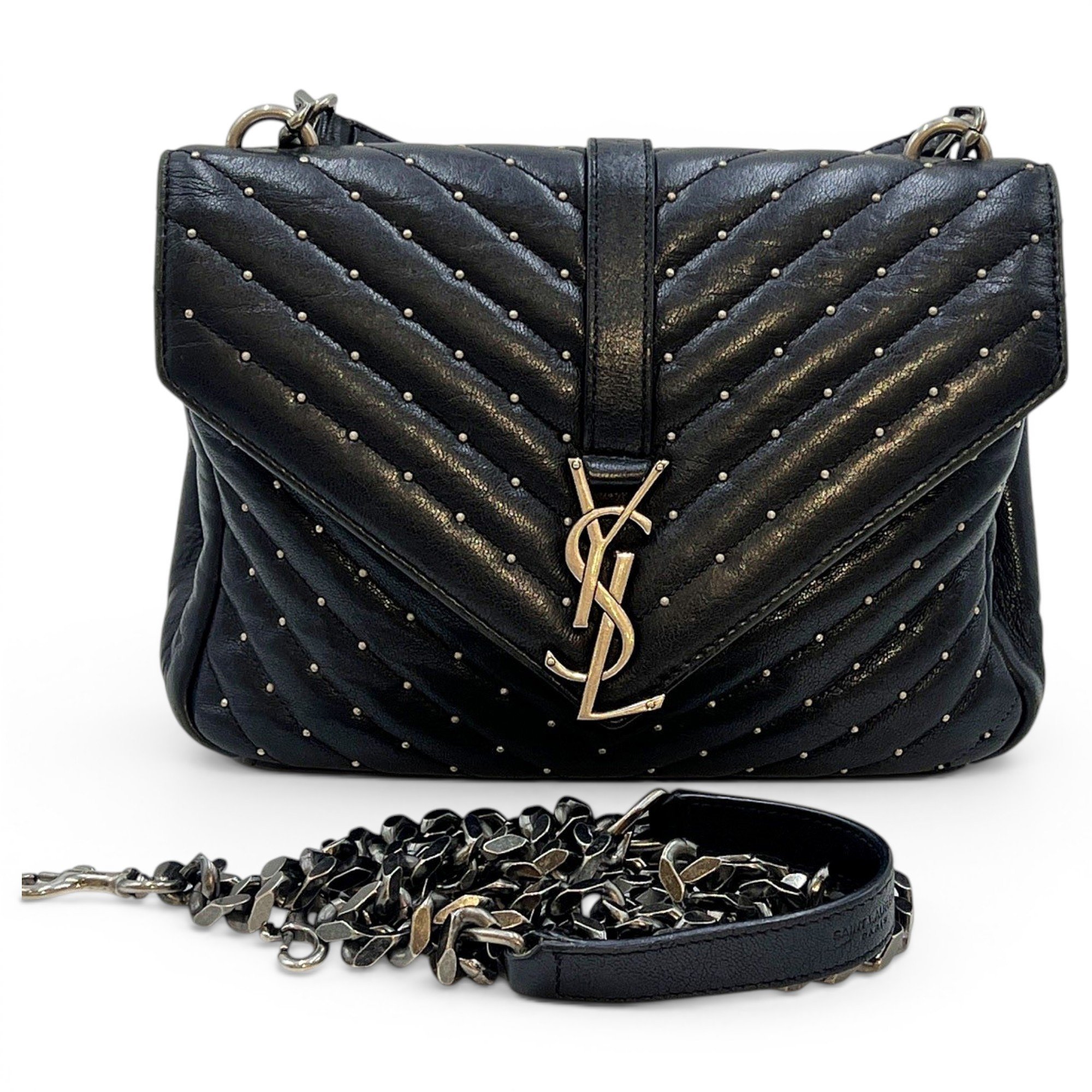 Collége monogramme leather handbag